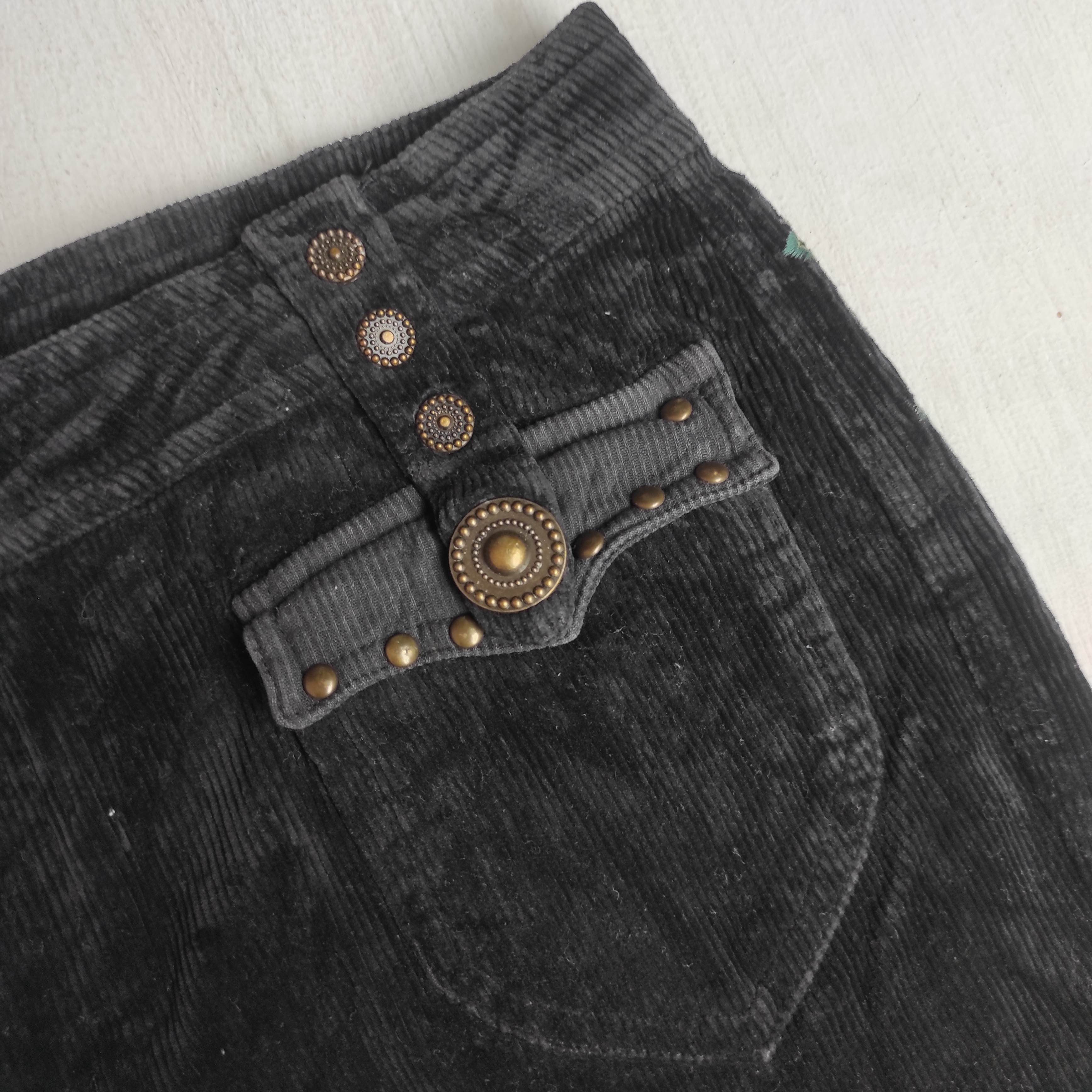 If Six Was Nine Flare Georgia Childe Corduroy Embroidered Pants Size US 30 / EU 46 - 12 Thumbnail