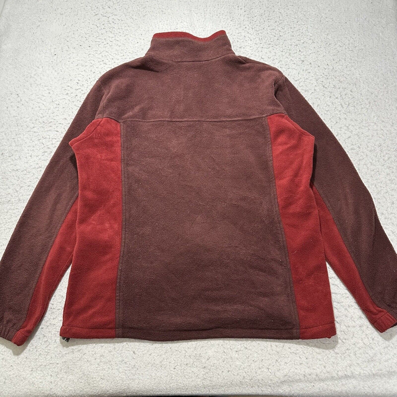 Columbia Columbia Large Fleece Sweatshirt High Neck Maroon Pockets Size US L / EU 52-54 / 3 - 10 Thumbnail