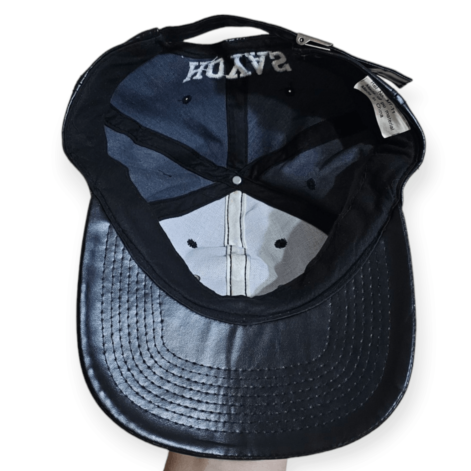 Vintage RARE Georgetown Hoyas Leather Metallic Logo Hat Size ONE SIZE - 4 Thumbnail