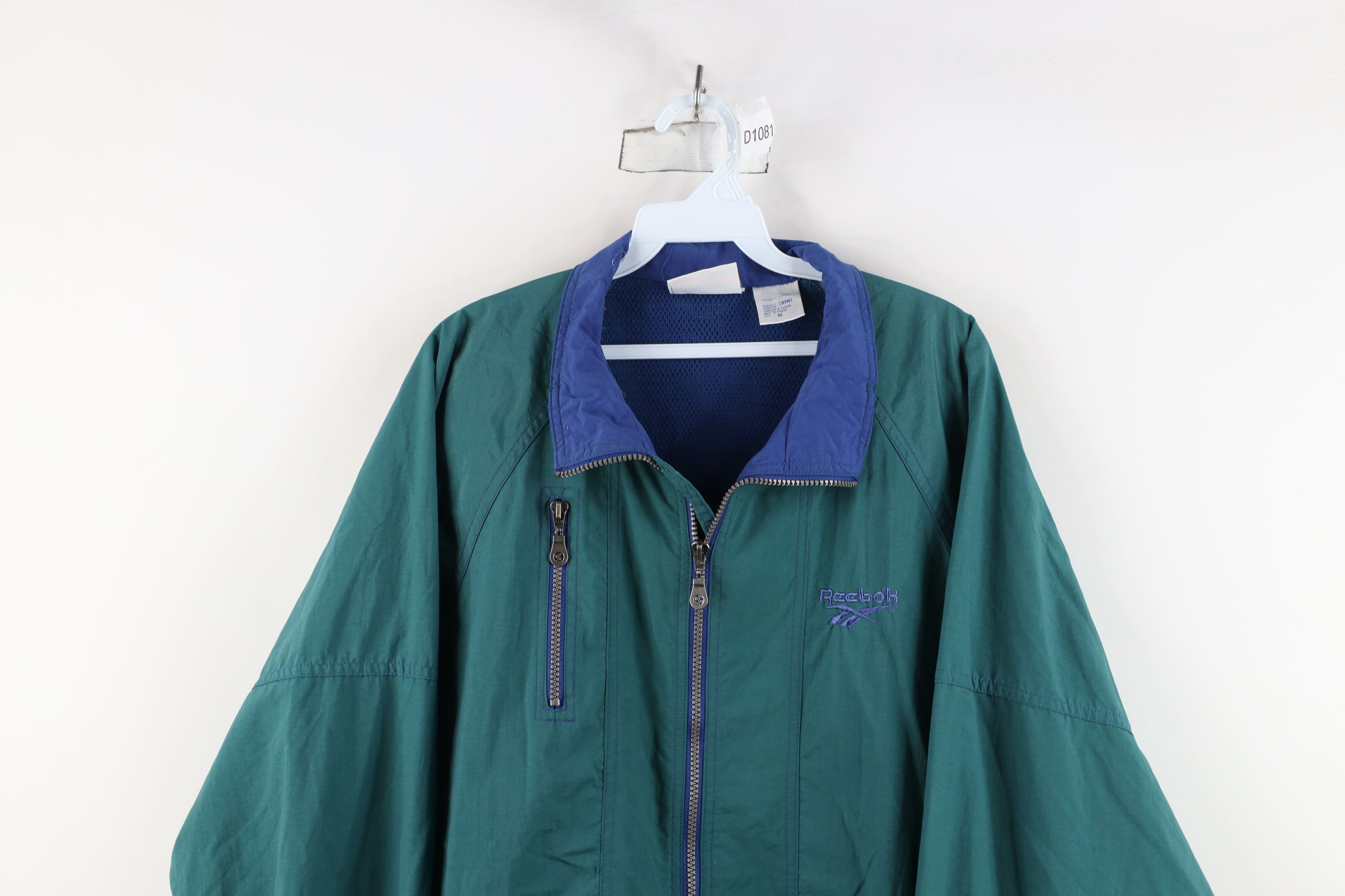 Reebok × Vintage Vintage 90s Reebok Big Logo Packable Windbreaker Jacket Size M / US 6-8 / IT 42-44 - 2 Thumbnail