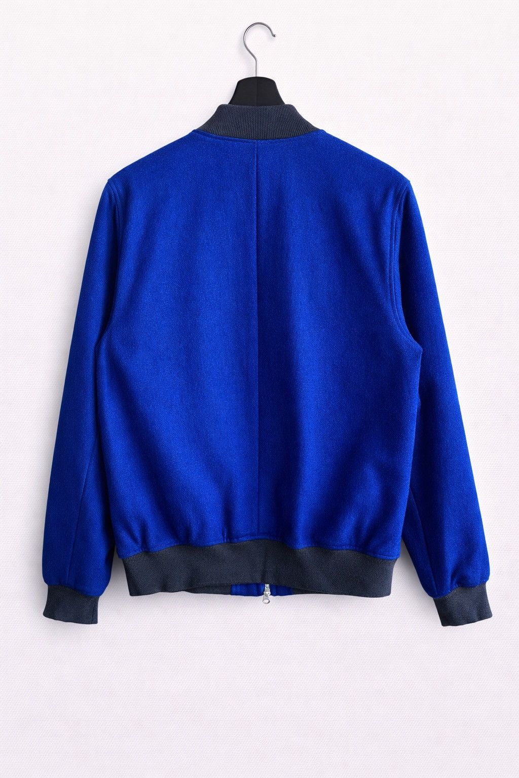 URBAN RESEARCH DOORS Urban Research Blue Wool Bomber Jacket Size 40 MA-1 Style Size US M / EU 48-50 / 2 - 2 Thumbnail