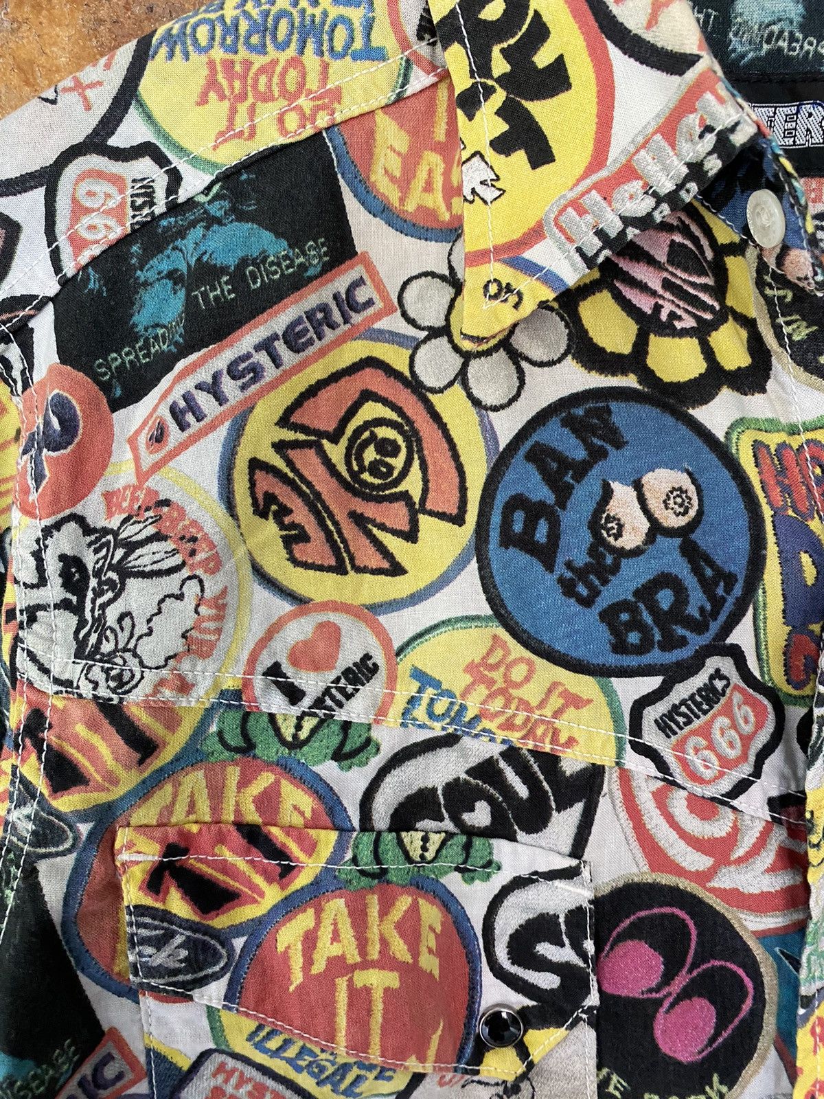 Hysteric Glamour 90s Fuck All logo all over print Size US M / EU 48-50 / 2 - 8 Thumbnail