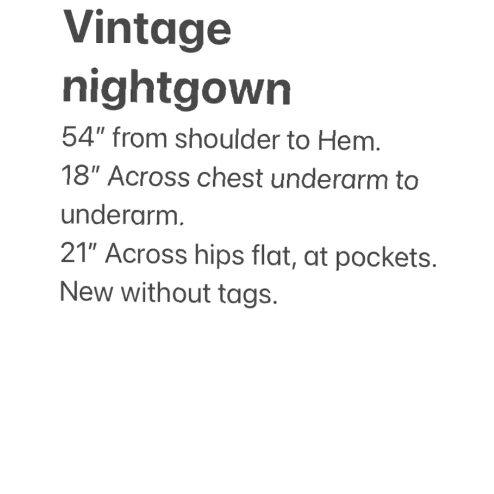 Etro VINTAGE Najla New York Brushed Nylon Long Retro Heart Print Nightgown S USA NOS Size ONE SIZE - 8 Thumbnail
