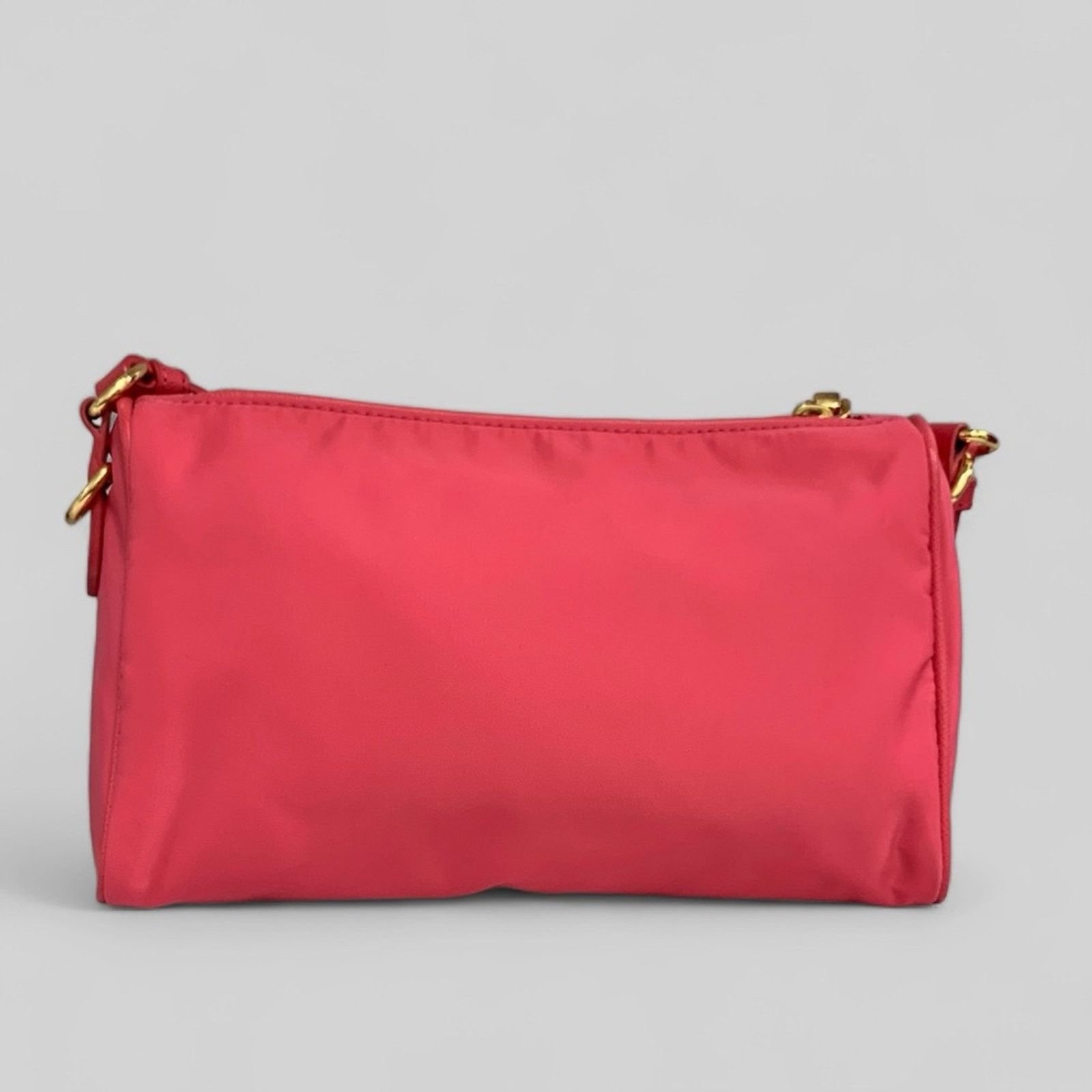 Prada PRADA BN1834 Tessuto Saffiano Nylon Shoulder Bag Peonia Pink Size ONE SIZE - 3 Thumbnail