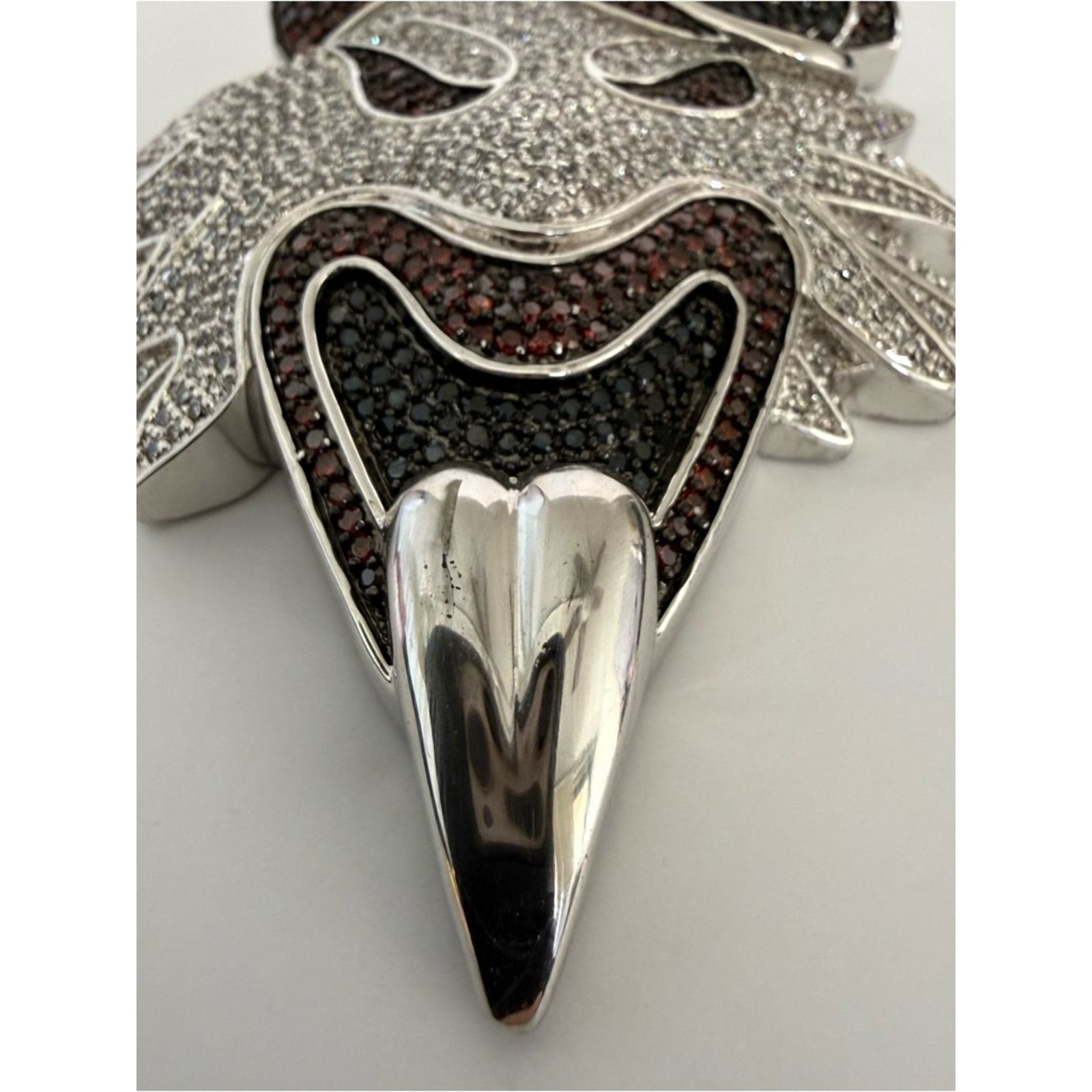 Other Hatchet Men unisex sterling silver crystals pendant 390$ Size ONE SIZE - 3 Thumbnail