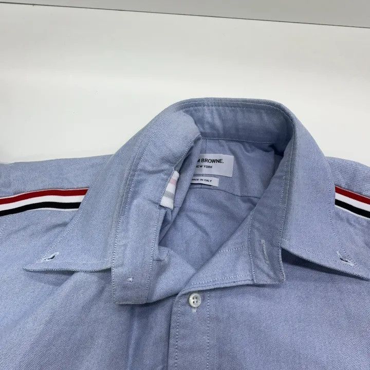 Thom Browne Thom Browne Blue Long Sleeve Shirt for Men -2507 Size US L / EU 52-54 / 3 - 2 Thumbnail