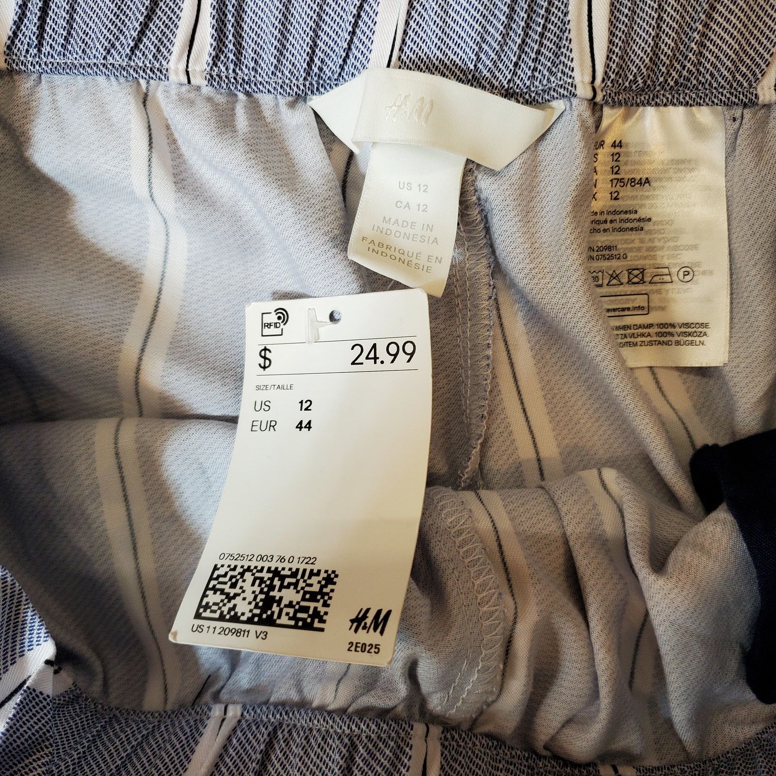 H&M H&M Wide Leg Pant Womens 12 Paper Bag Straight Leg Size 34" / US 12 / IT 48 - 16 Thumbnail