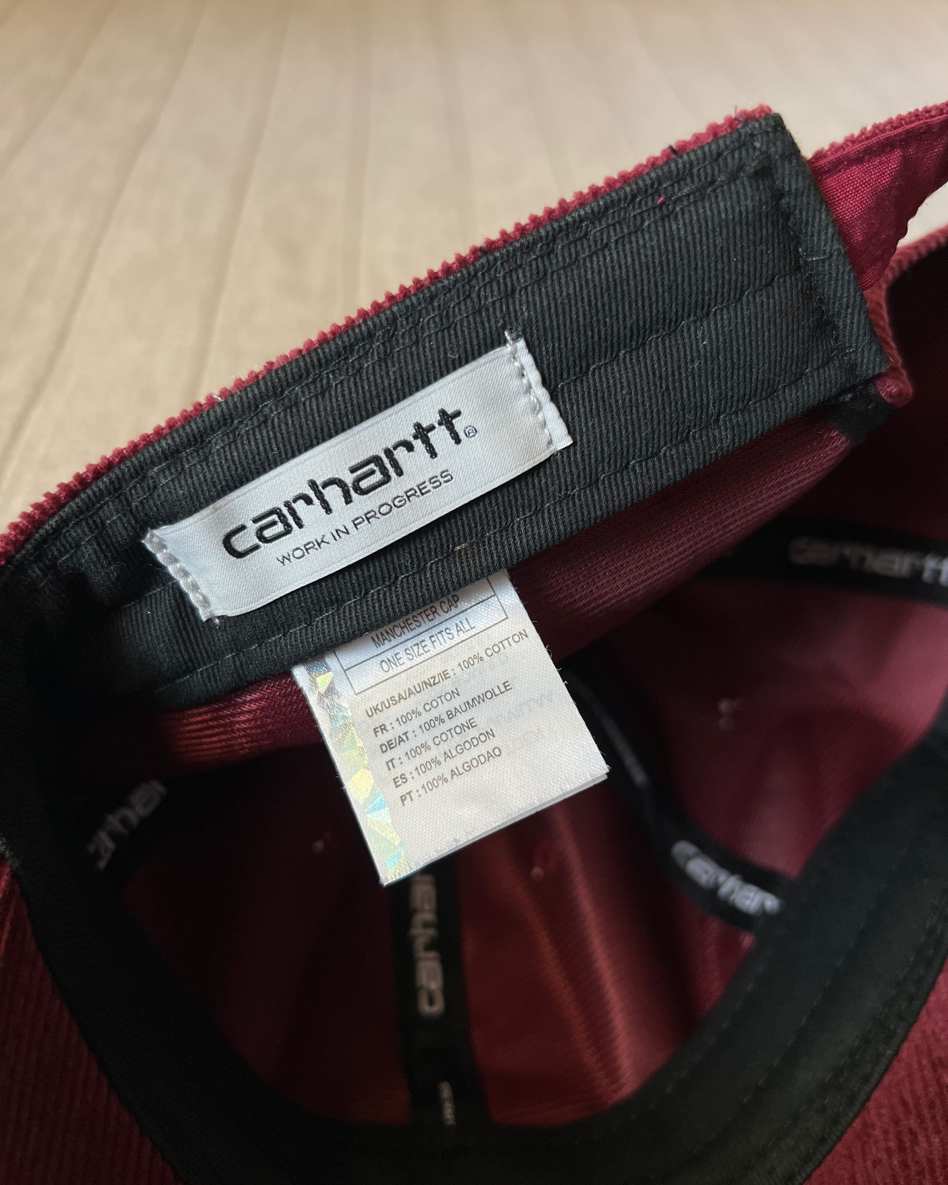 Carhartt Wip Manchester Cap Maroon Corduroy Size ONE SIZE - 5 Thumbnail