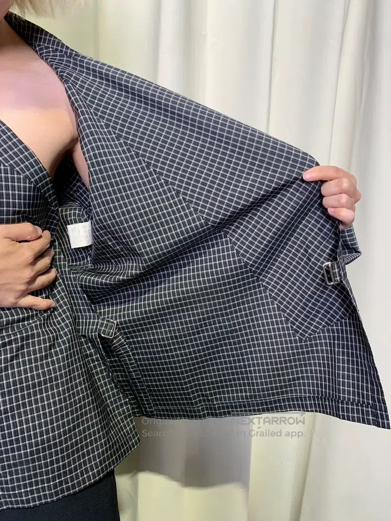 Yohji Yamamoto Yohji Yamamoto size os Medieval Triacetate Check Kimono Jac Size US M / EU 48-50 / 2 - 6 Thumbnail