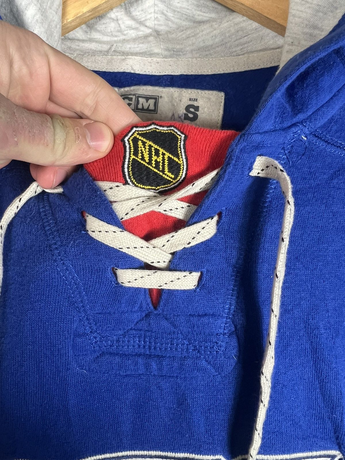 NHL Vintage CCM New York Rangers NHL Jersey Hoodie Reebok Size US S / EU 44-46 / 1 - 3 Thumbnail