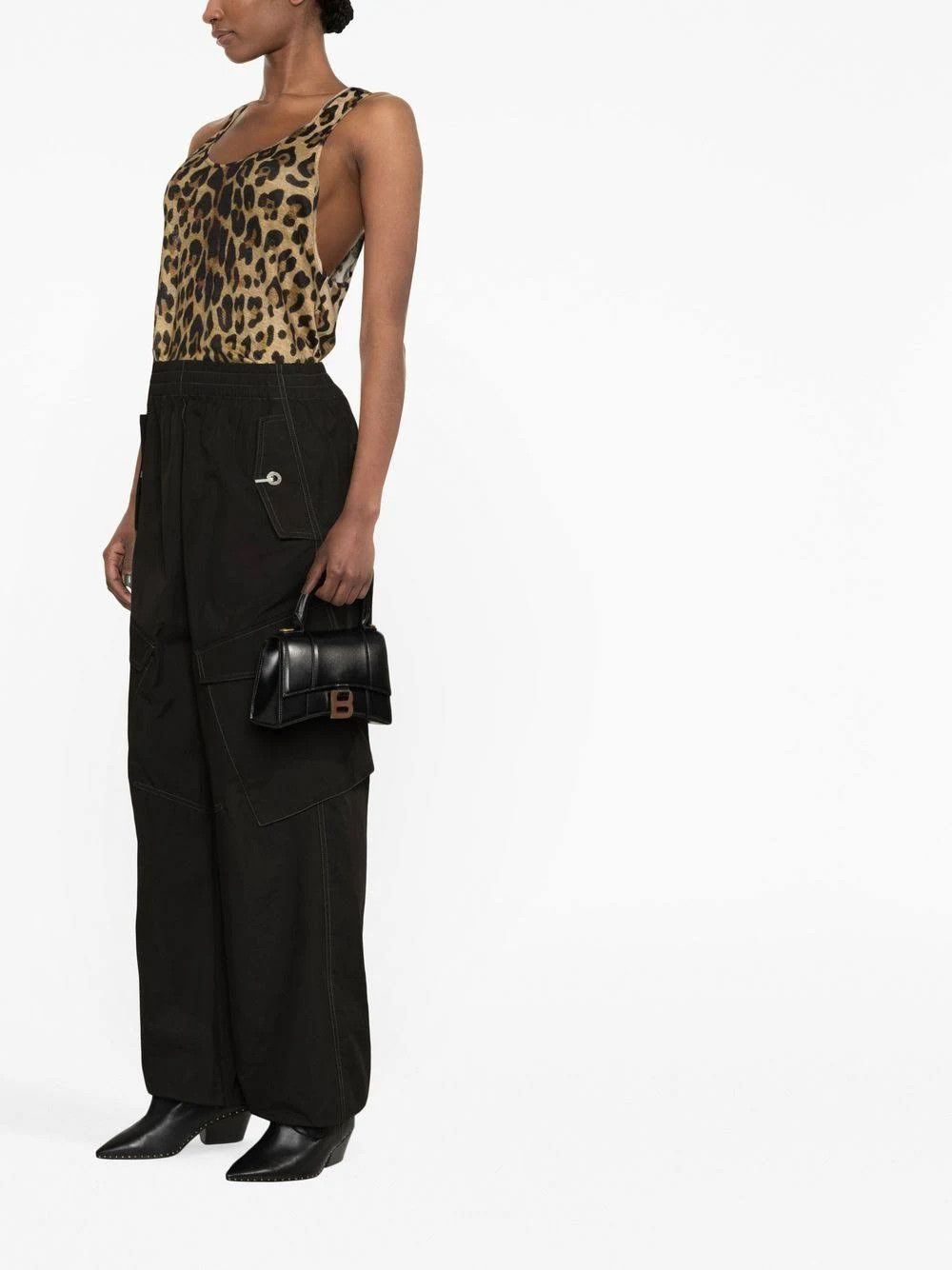 Balmain o1s1rm0624 Tank Top in Leopard Size L / US 10 / IT 46 - 2 Thumbnail