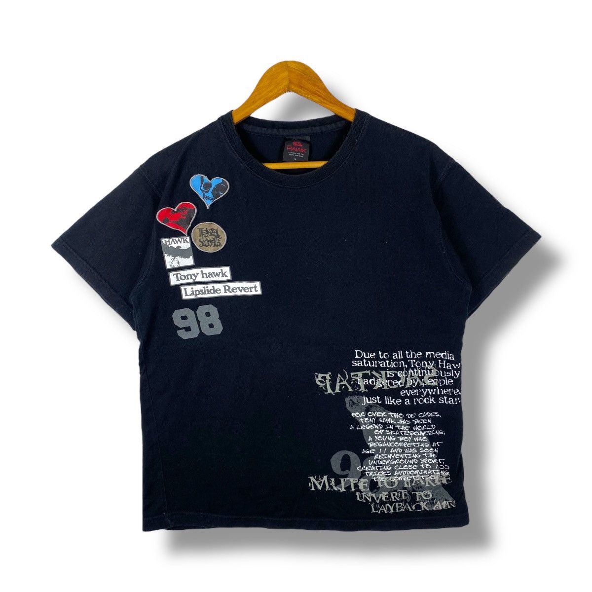Tony Hawk Vintage TONY HAWK Lipslide Revert 98 Graphic Tee Shirt Large Size US L / EU 52-54 / 3 - 1 Thumbnail