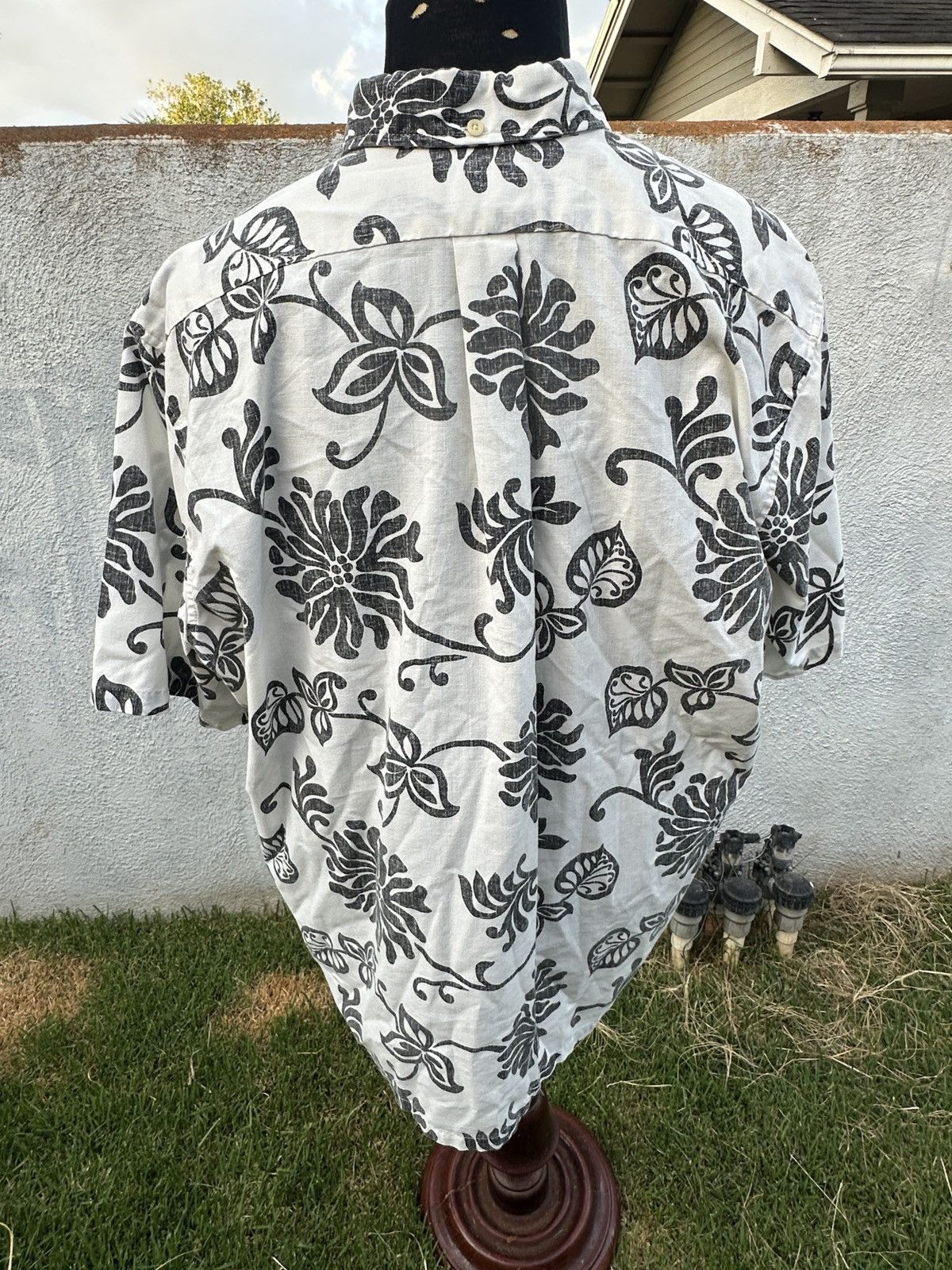 Reyn Spooner PreOwned Reyn Spooner Hawaiian Print White/Black Men's 2XL Size US XXL / EU 58 / 5 - 2 Thumbnail