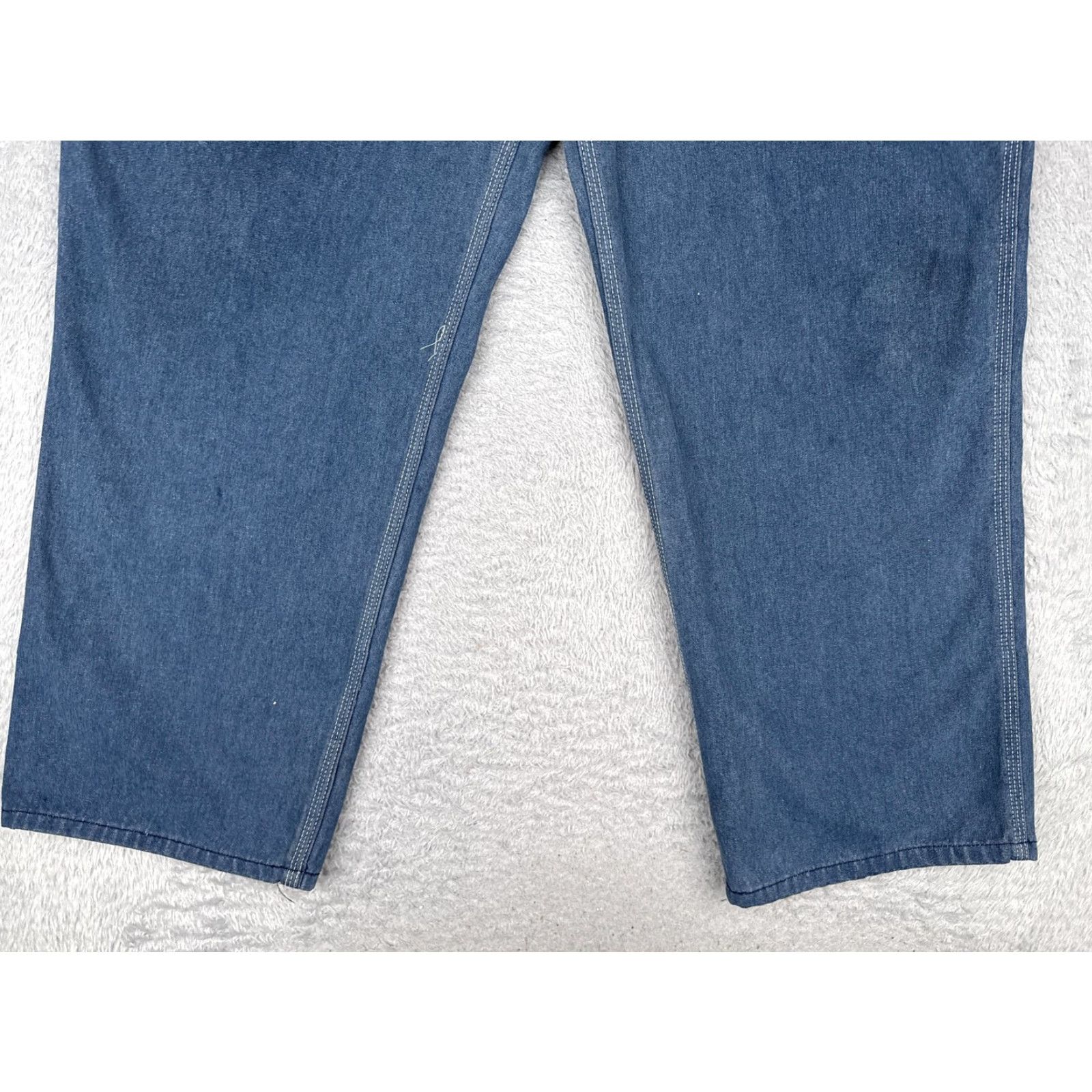 Vintage VINTAGE Roebucks Carpenter Jeans Mens 46x30 Blue Denim Workwear Hammer Loop Regular 5-Pocket Design Jeans Mens Boys Girls Size US 30 / EU 46 - 2 Thumbnail