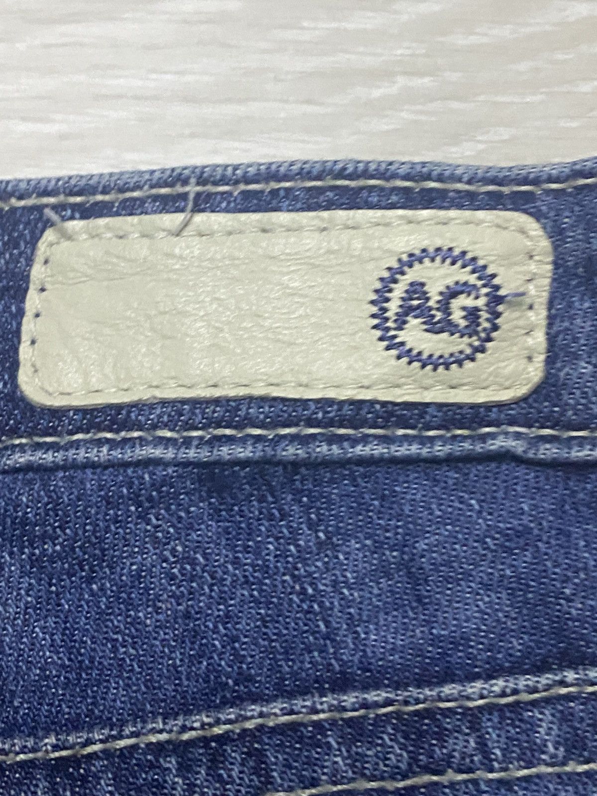 AG Adriano Goldschmied Vintage Adriano the Angle Blue Wash Flare Jeans Size US 35 - 12 Thumbnail