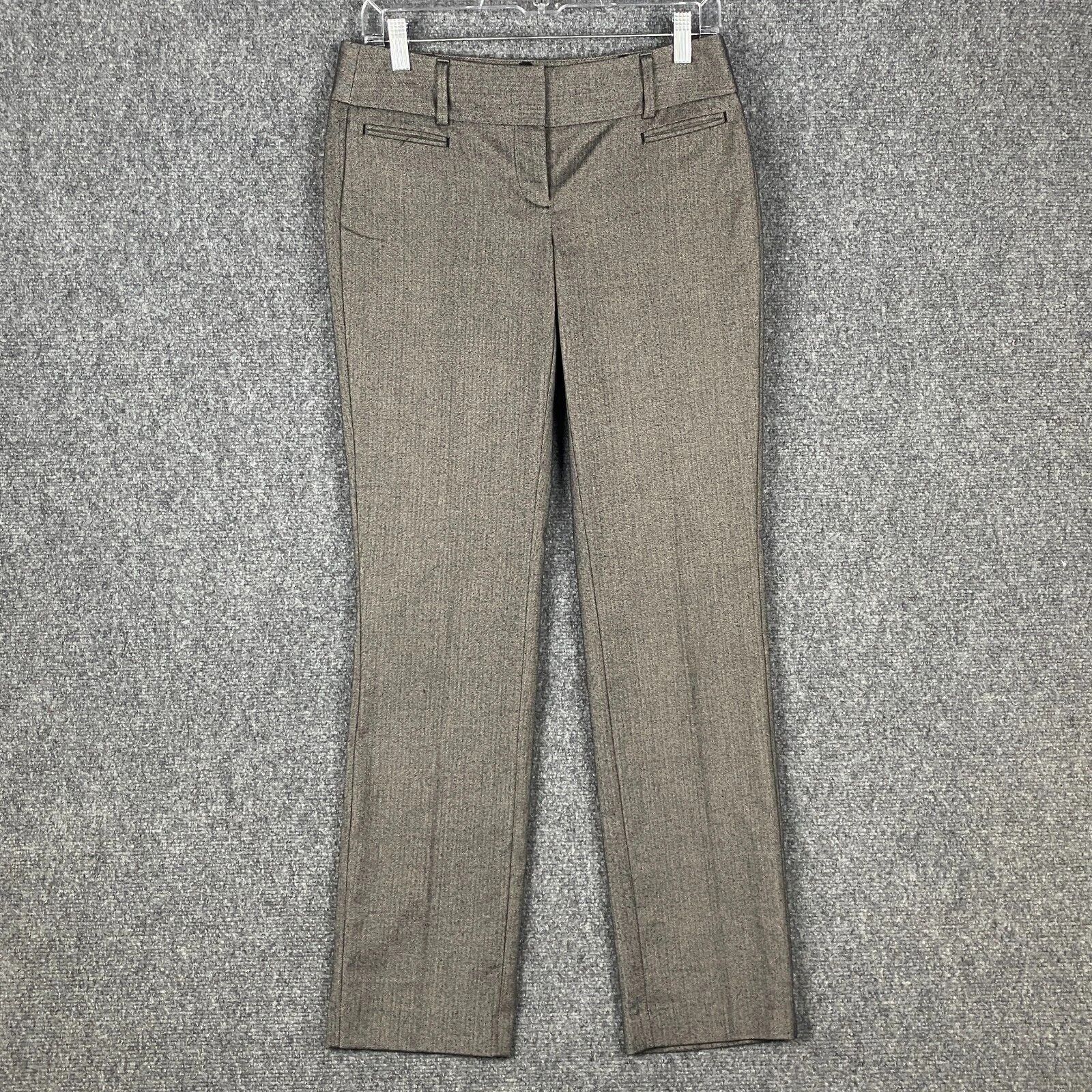 Loft Loft Dress Pants Women's Size 0 Hook & Eye Gray Straight Leg Size 25" / US 0 / IT 36 - 1 Thumbnail