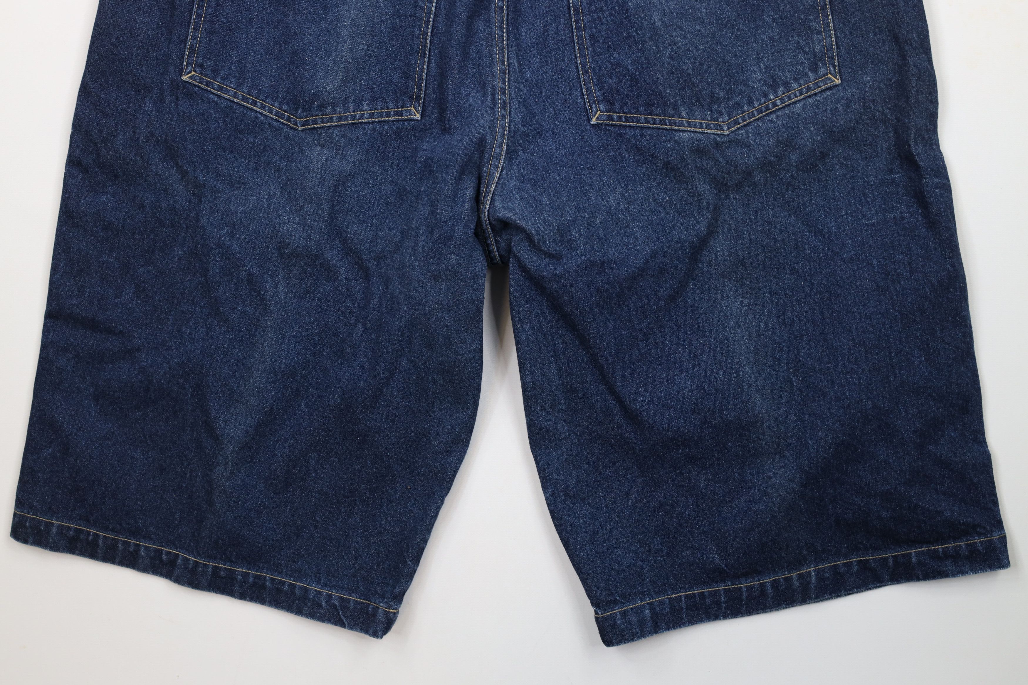 Rocawear × Vintage Vintage 90s Y2K Rocawear Spell Baggy Denim Jean Shorts Jorts Size US 38 / EU 54 - 10 Thumbnail