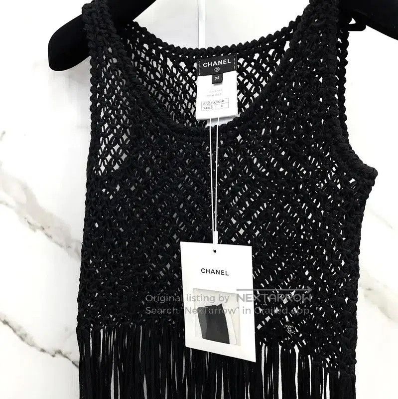 Chanel Chanel Black Wool Women's Midi Dress . Size S / US 4 / IT 40 - 6 Thumbnail