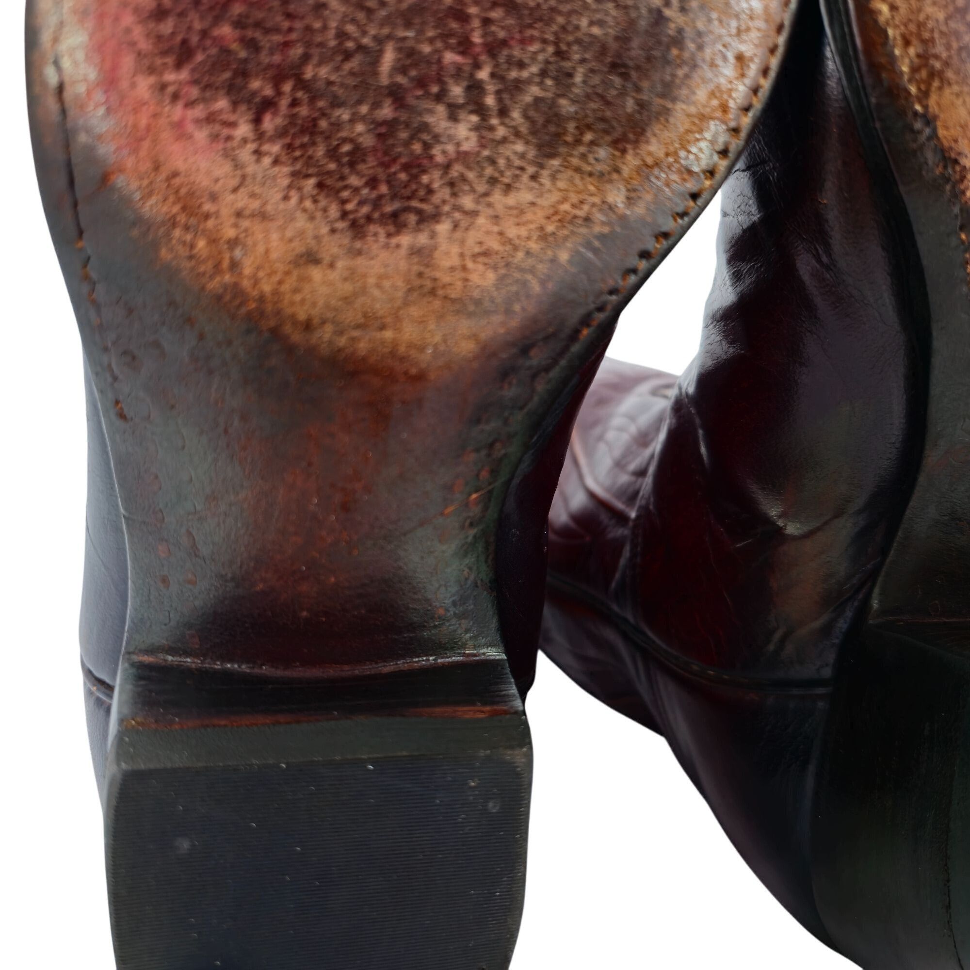 Lucchese Vintage Lucchese 1980 San Antonio French Toe Brown Mens 9C Size US 9 / EU 42 - 11 Thumbnail
