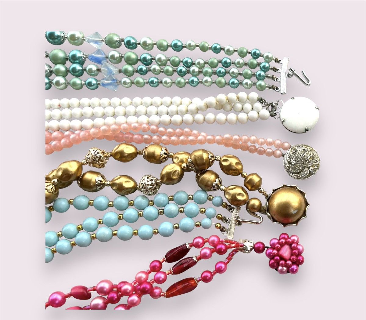 Vintage Vintage Necklaces Multi Colour Beaded Nested Jewelry Size ONE SIZE - 11 Thumbnail