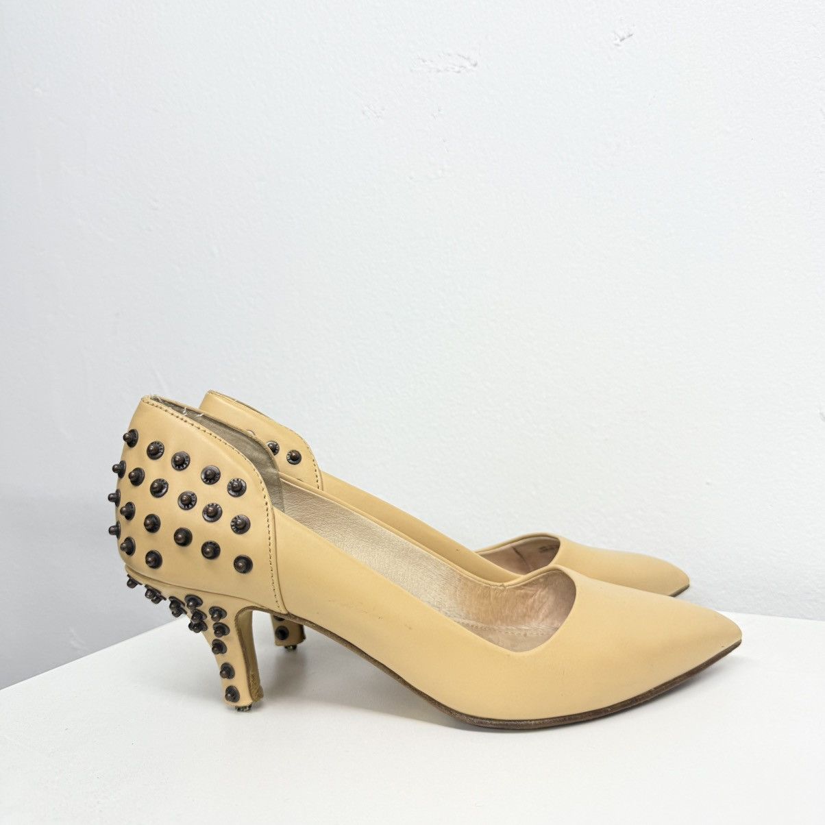 Diesel Vintage Diesel Studded Pumps Genuine Leather Size US 6 / IT 36 - 2 Thumbnail