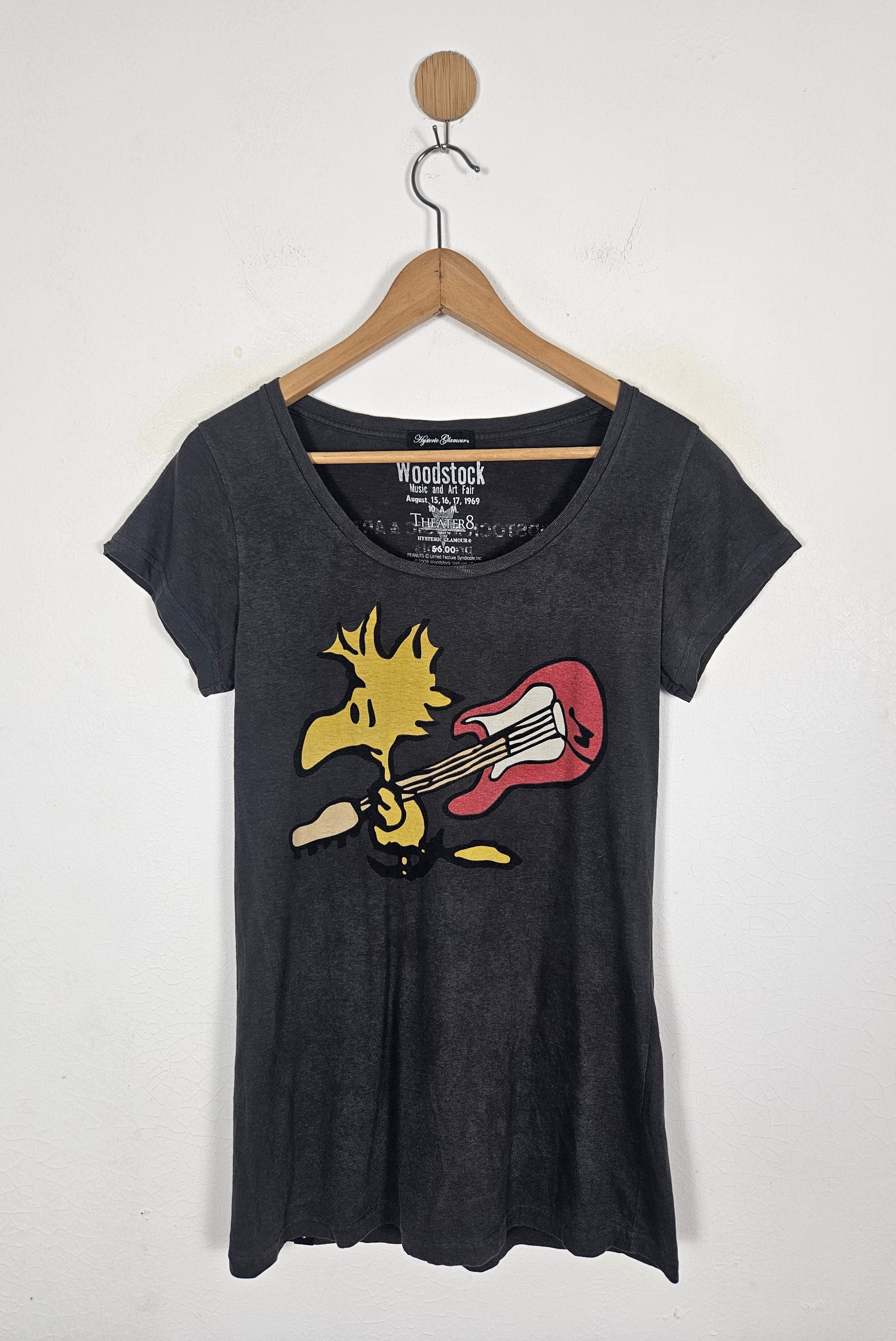Hysteric Glamour Peanuts ウッドストックリンガーTシャツ ヒステリックグラマー×ピーナッツ リンガーTシャツ グレー L
