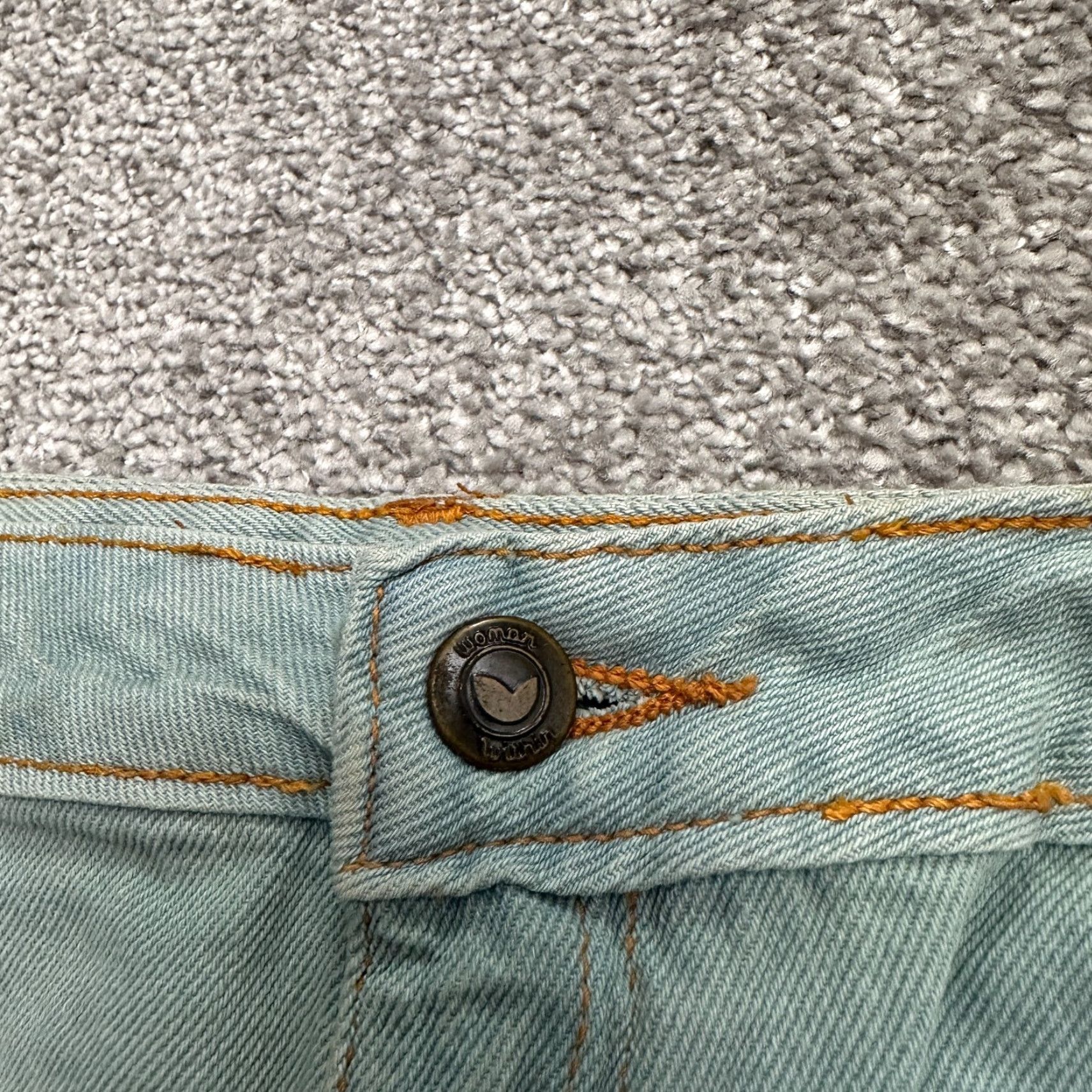 Vintage Woman Within Jeans 18W Denim Blue Straight Leg Plus Size 39x29.5 Womens Fashion Comfort Size 40" / US 18 - 5 Thumbnail