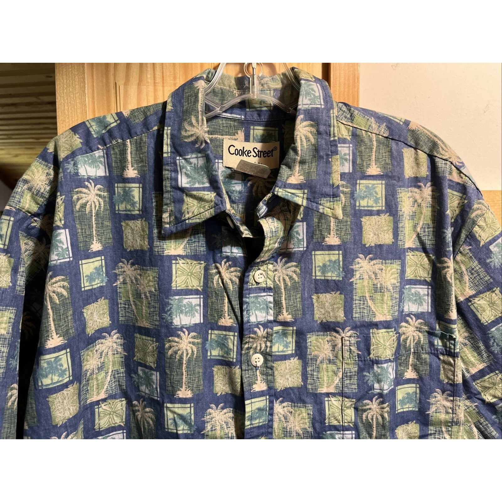 Other Cooke Street Honolulu VTG Mens L Green Cotton Hawaiian Shirt Size US L / EU 52-54 / 3 - 4 Thumbnail