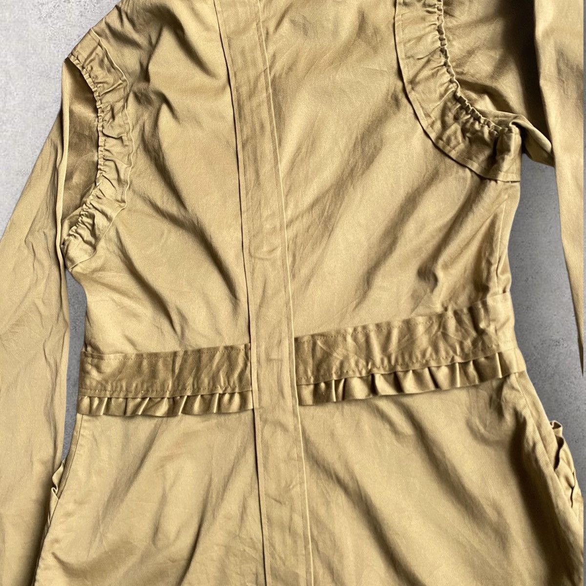 Tom Ford 2004 Ruffle Stretch Cotton Jacket Size S / US 4 / IT 40 - 6 Thumbnail