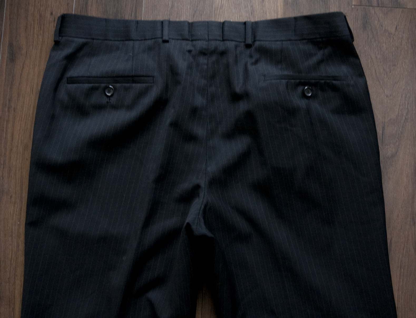 Hugo Boss Hugo Boss Pants Paolini Size 37x31 Dark Gray Stripe Size US 37 - 3 Thumbnail