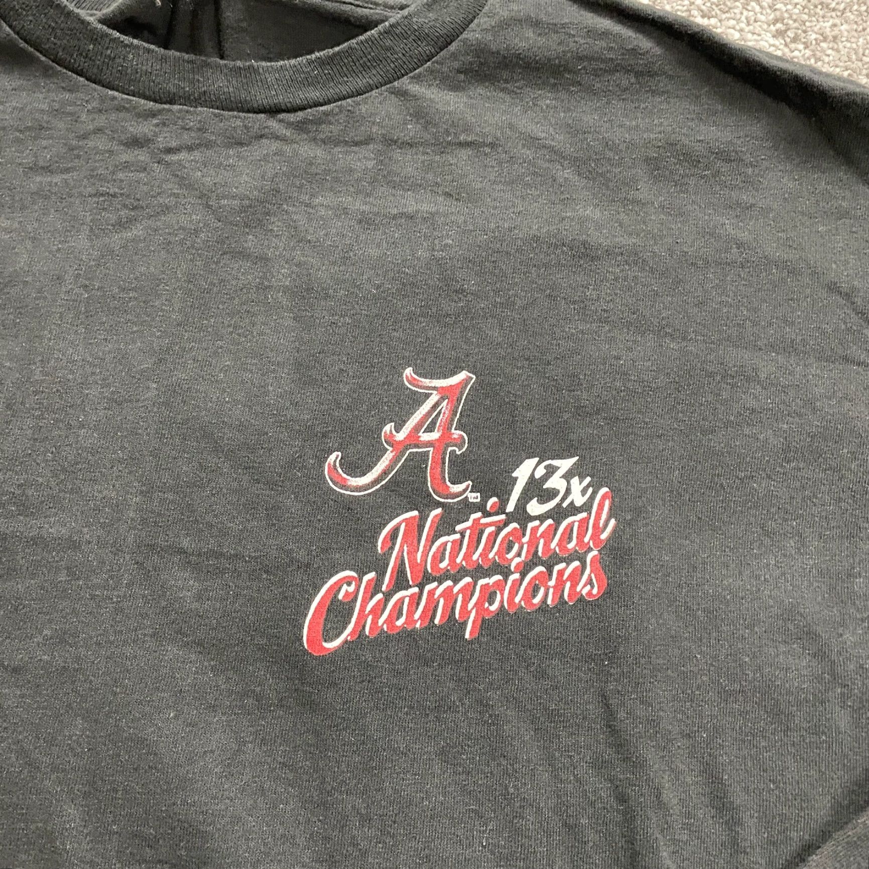 Delta Delta Pro Weight Shirt Unisex Adults Large Black University Alabama Graphic Classic College Size US L / EU 52-54 / 3 - 4 Thumbnail