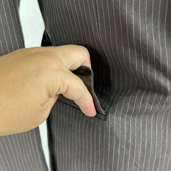 Issey Miyake × Japanese Brand × Vintage Issey Miyake Men Striped 2006 Cotton Blazer Size US XL / EU 56 / 4 - 3 Thumbnail