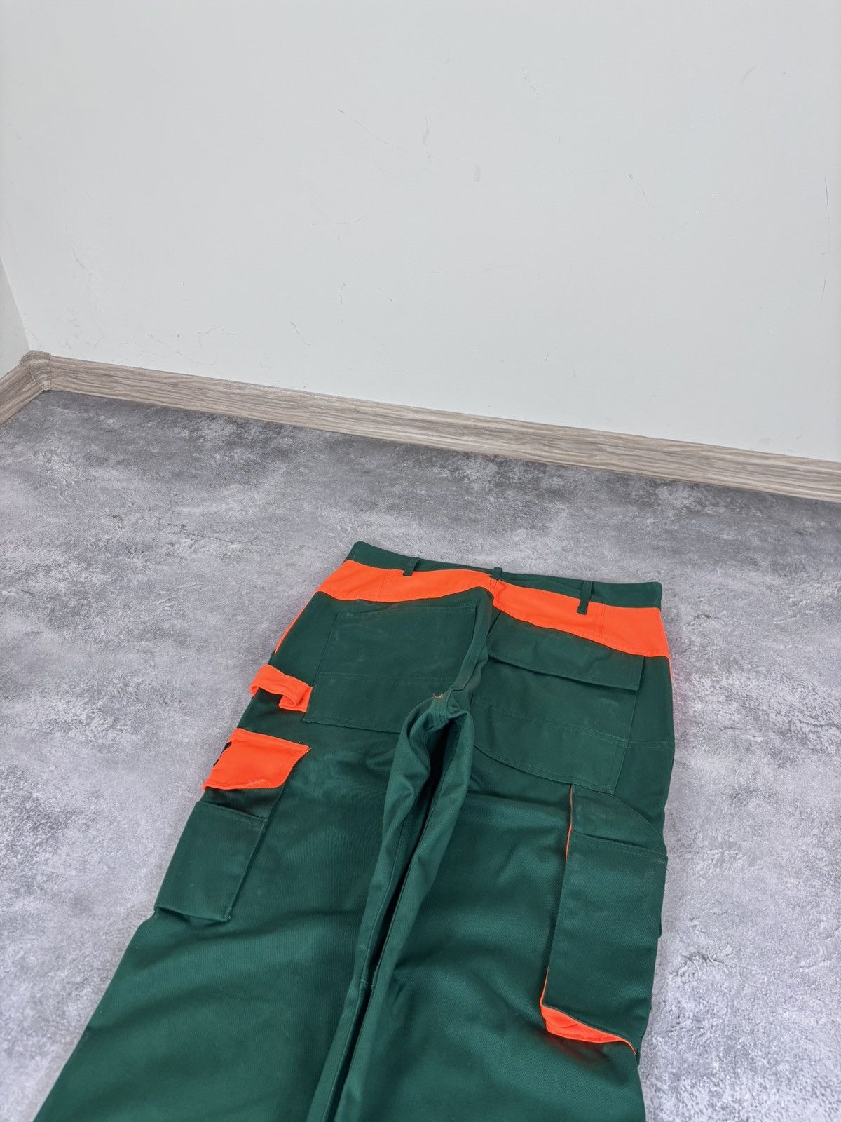 Other Mascot Men’s NEW Reflective Green/Orange Safety Work Pants Size US 32 / EU 48 - 14 Thumbnail