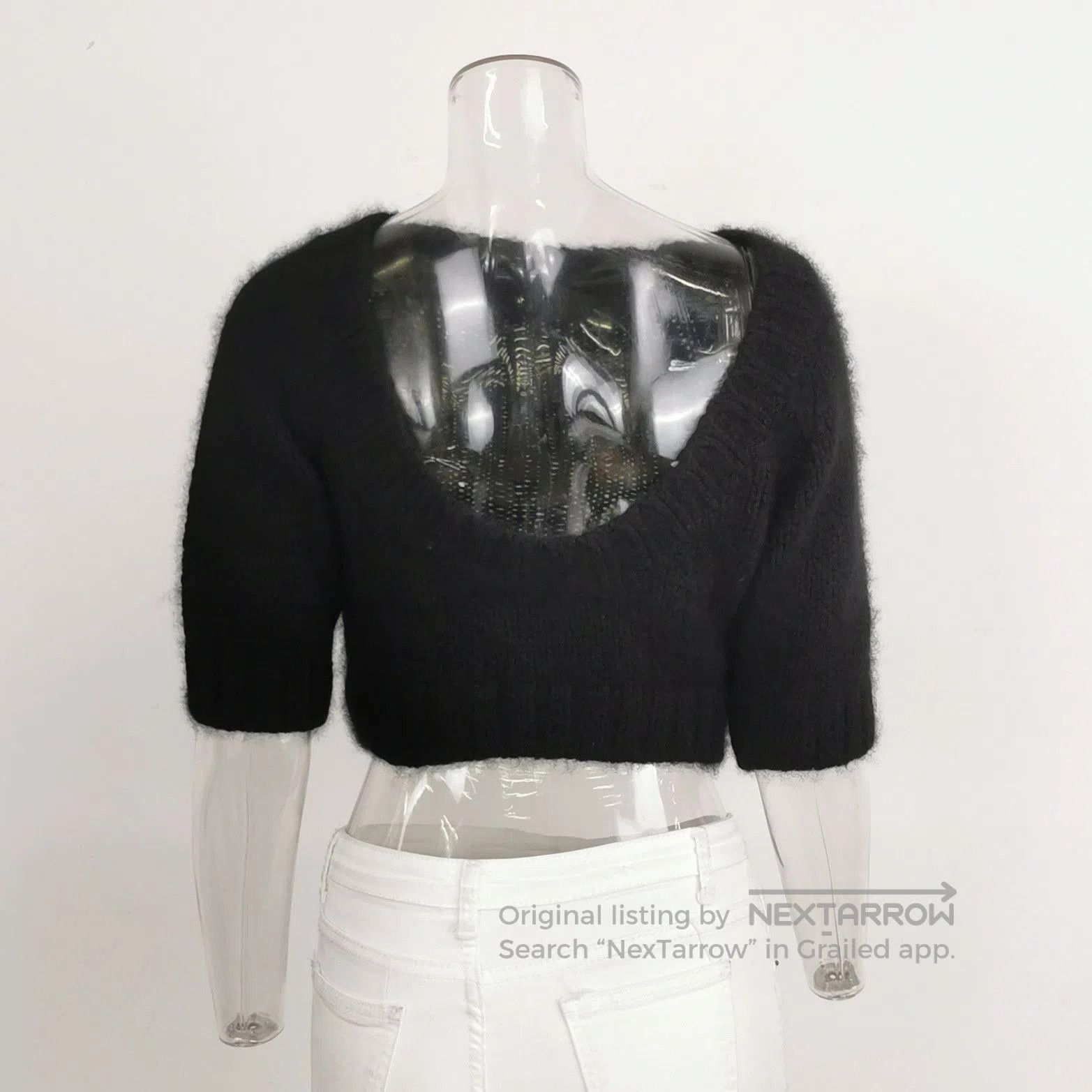 Prada Prada Black Cashmere Sweater Size 4. Size M / US 6-8 / IT 42-44 - 2 Thumbnail