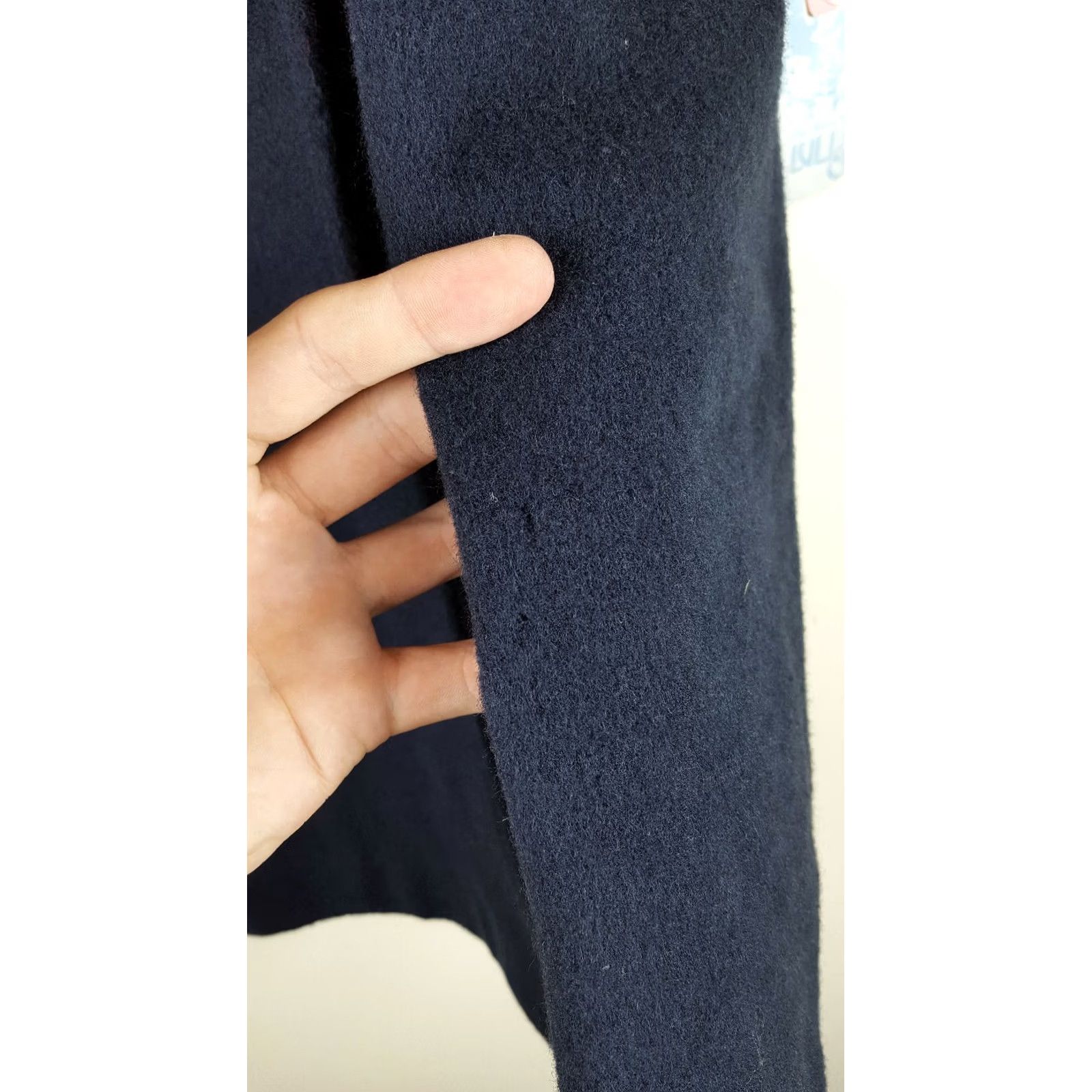 Vintage VINTAGE Luli & Me Wool Dress Navy Blue A-Line Long Sleeve Collared Buttoned 80s Womens Size 7 Size M / US 6-8 / IT 42-44 - 5 Thumbnail