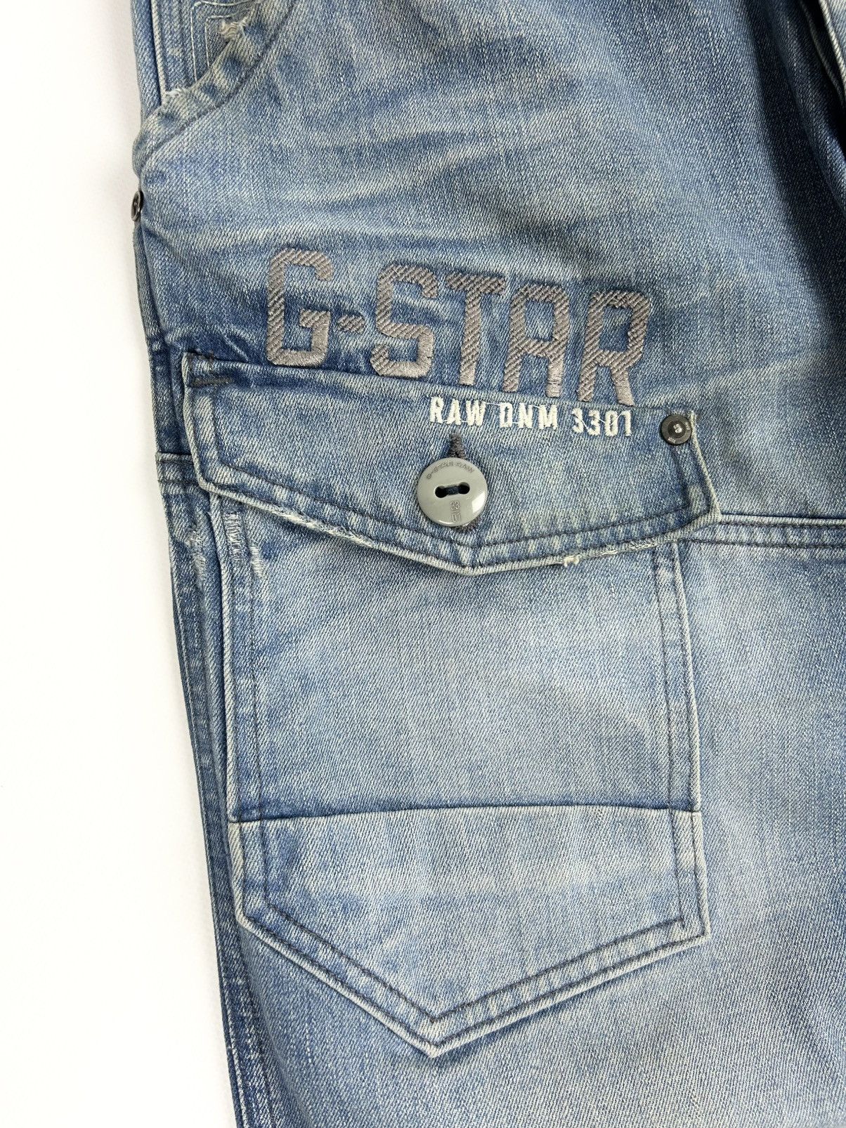 G-Star G-star raw Cargo Denim Pants Blue Japanese Jeans Vintage Y2K Size US 34 / EU 50 - 20 Thumbnail