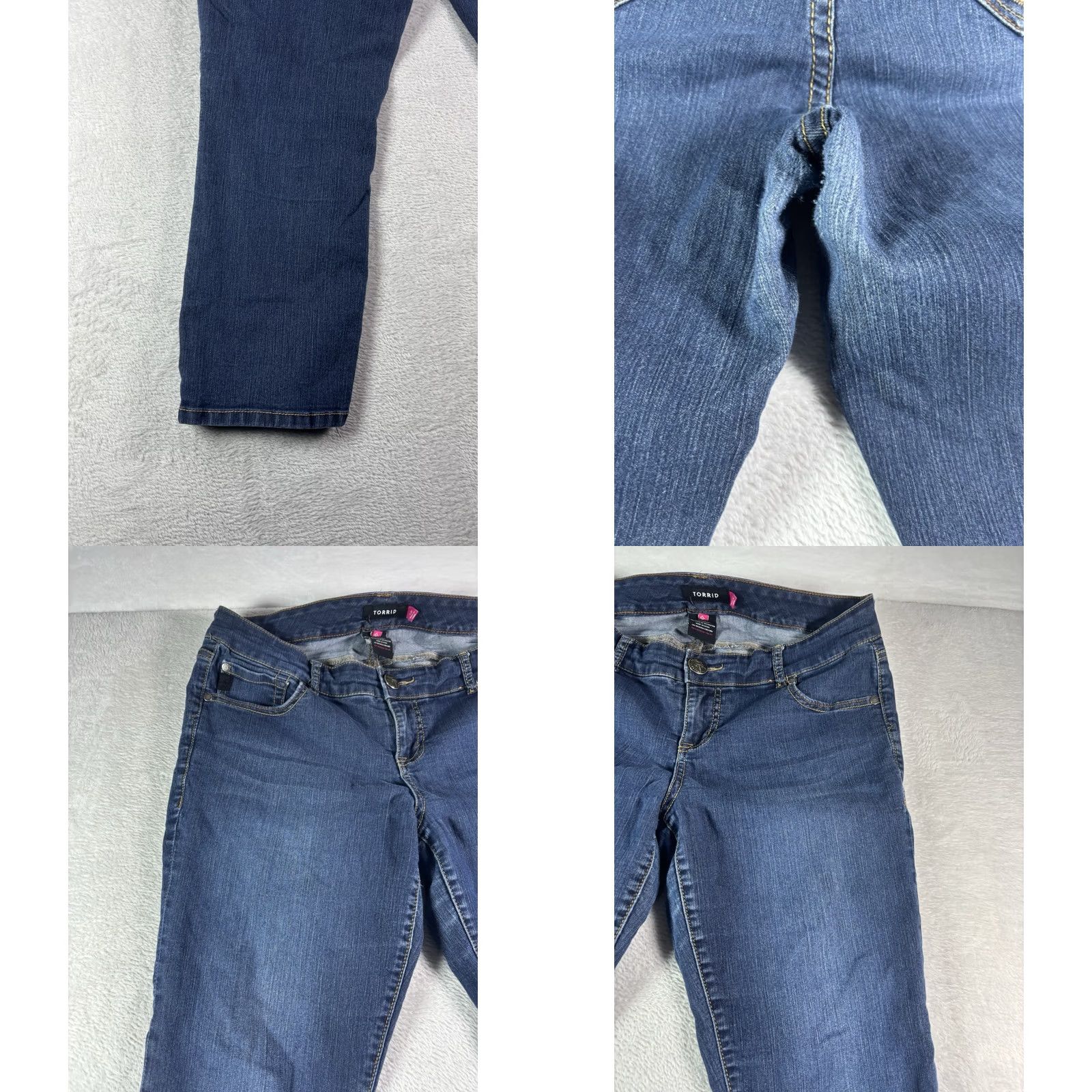 Torrid Torrid Jeans Women Straight Leg Fit Size 12R Medium Wash Vintage Stretch Jeans Size 34" / US 12 / IT 48 - 9 Thumbnail