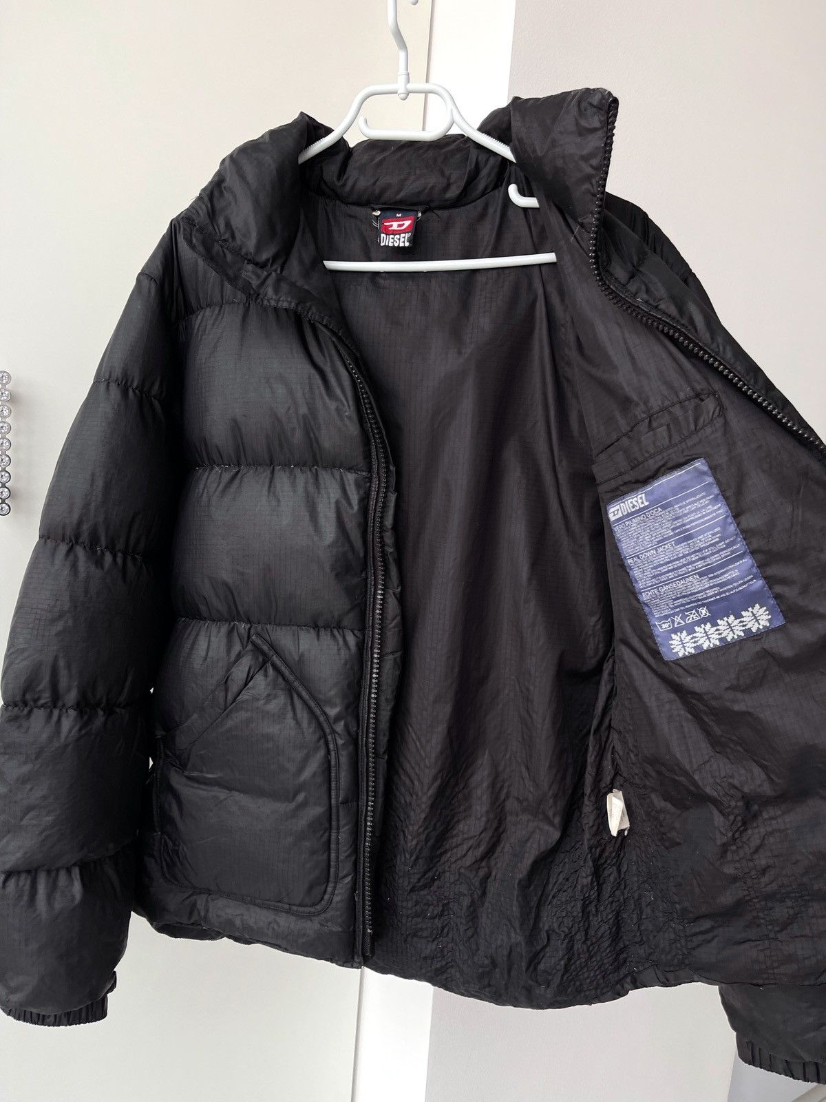 Diesel × Vintage Vintage 90’s Diesel Y2k Puffer Jacket Size US M / EU 48-50 / 2 - 9 Thumbnail
