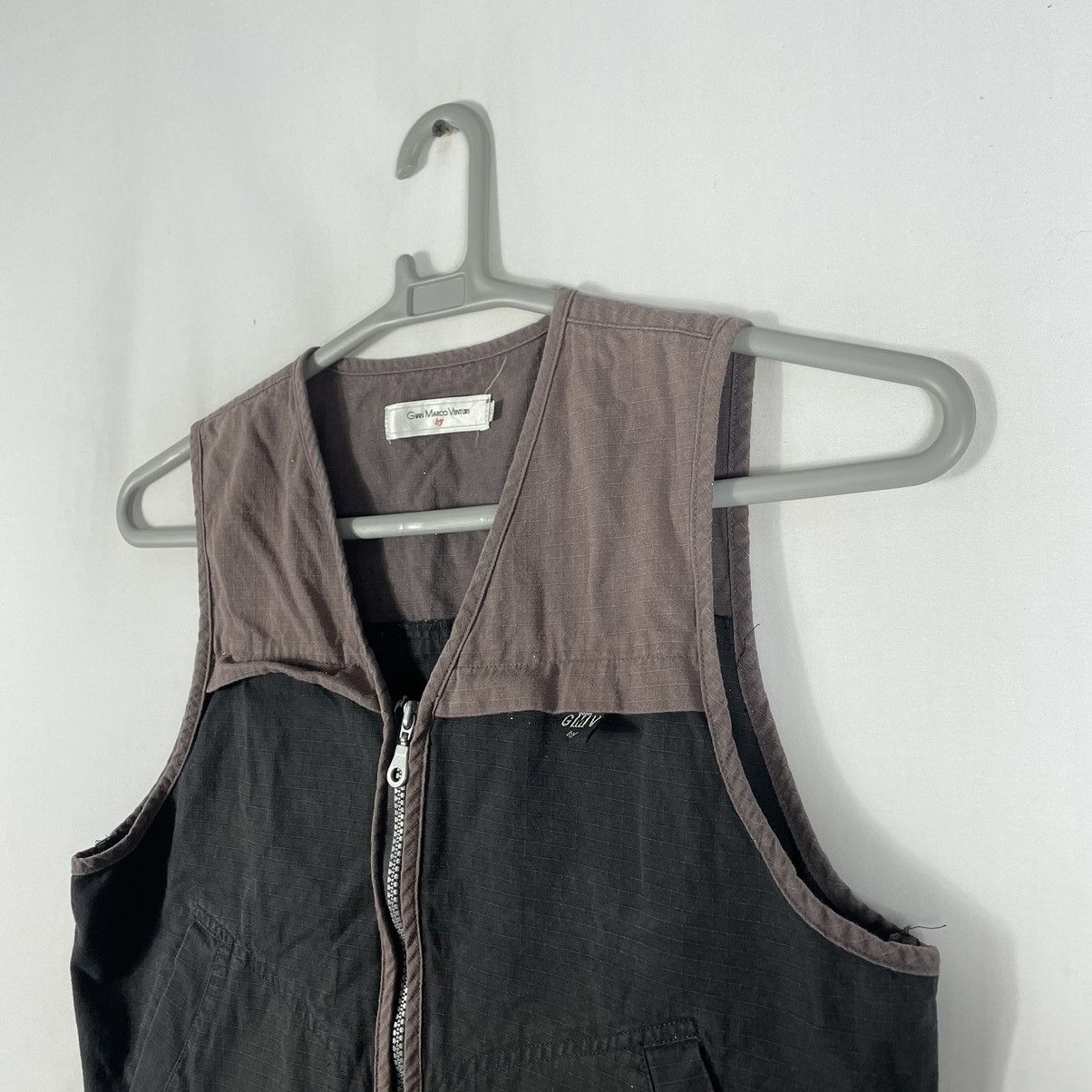 Designer × GianMarco Venturi × Vintage 🔥Rare🔥Gian Marco Venturi Outdoor Zipper Faded Vests Size US S / EU 44-46 / 1 - 6 Thumbnail