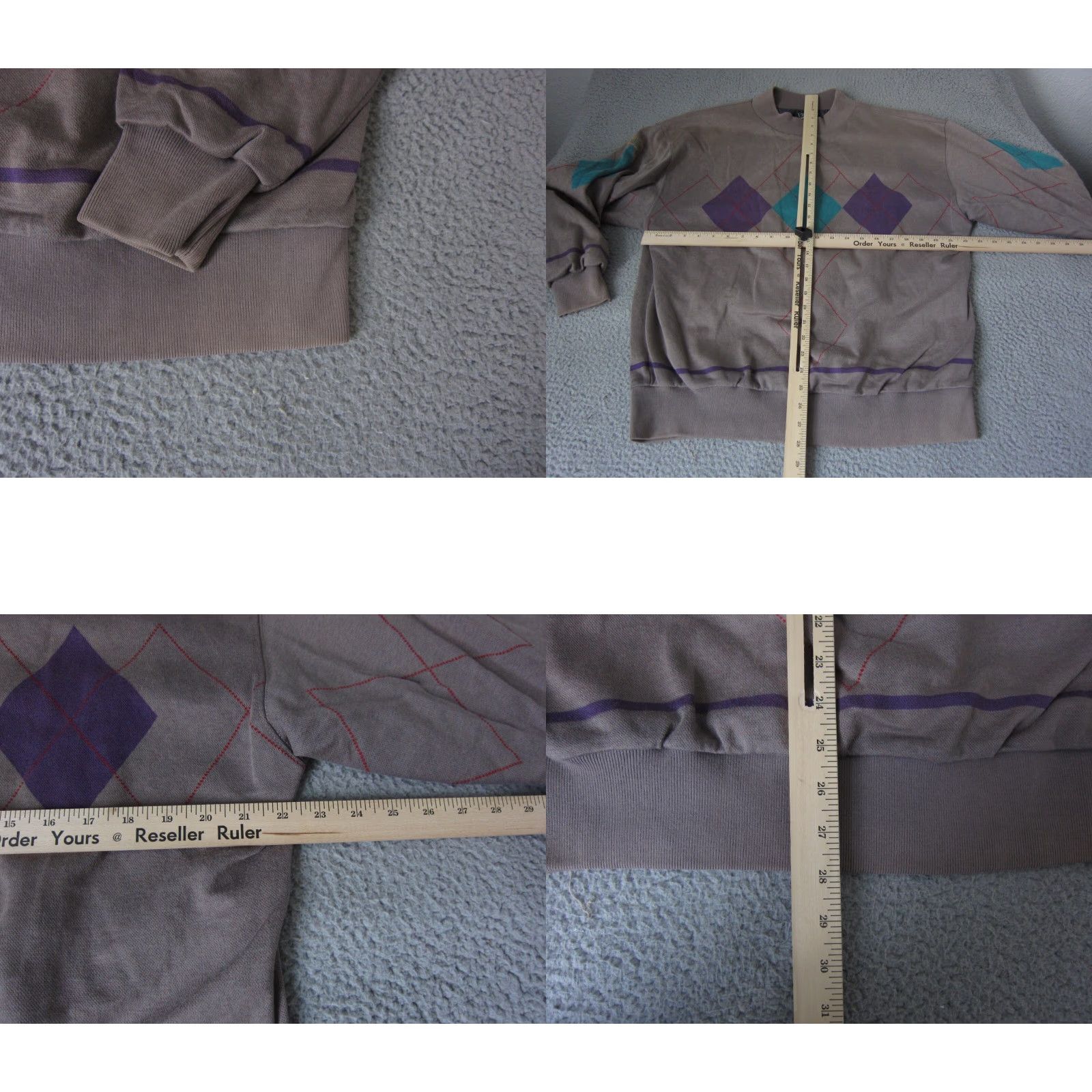 Vintage VINTAGE Gore Tex Sweater Mens Large Brown Blue XCR Argyle Golf Adult Etonic Size US L / EU 52-54 / 3 - 8 Thumbnail