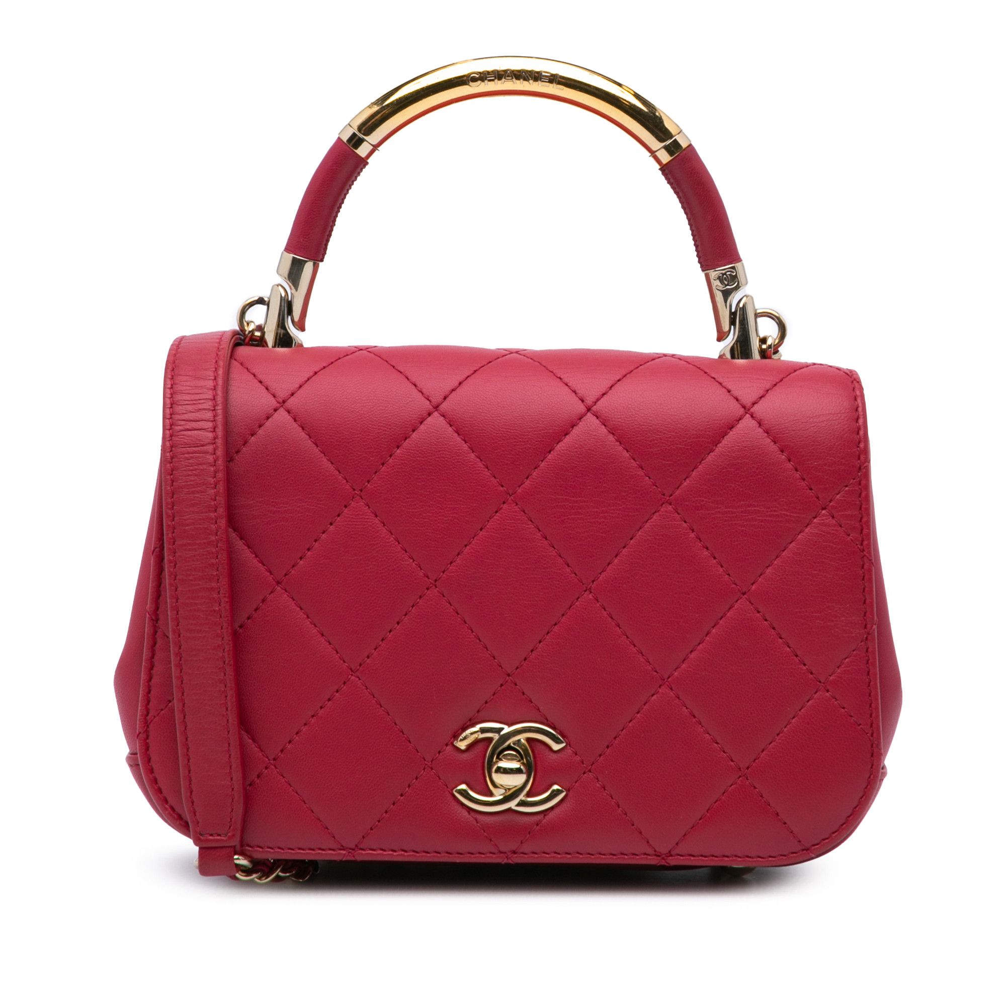 Chanel Chanel Mini Quilted Lambskin Carry Chic Flap Size ONE SIZE - 1 Thumbnail