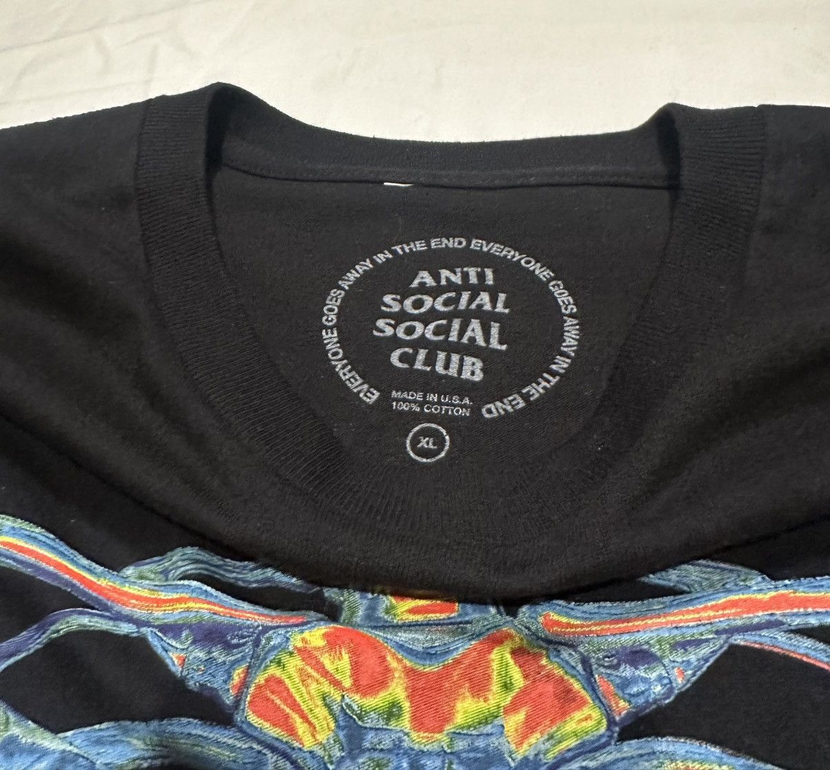 Anti Social Social Club × Band Tees Anti Social Social Club Blow to The Chest T-shirt Black Size US XL / EU 56 / 4 - 6 Thumbnail