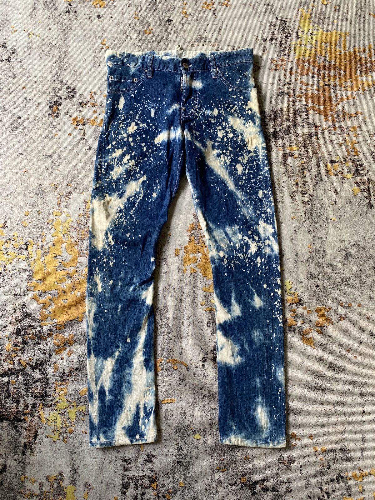 Dsquared2 Snow Acid Wash Strechable Jeans