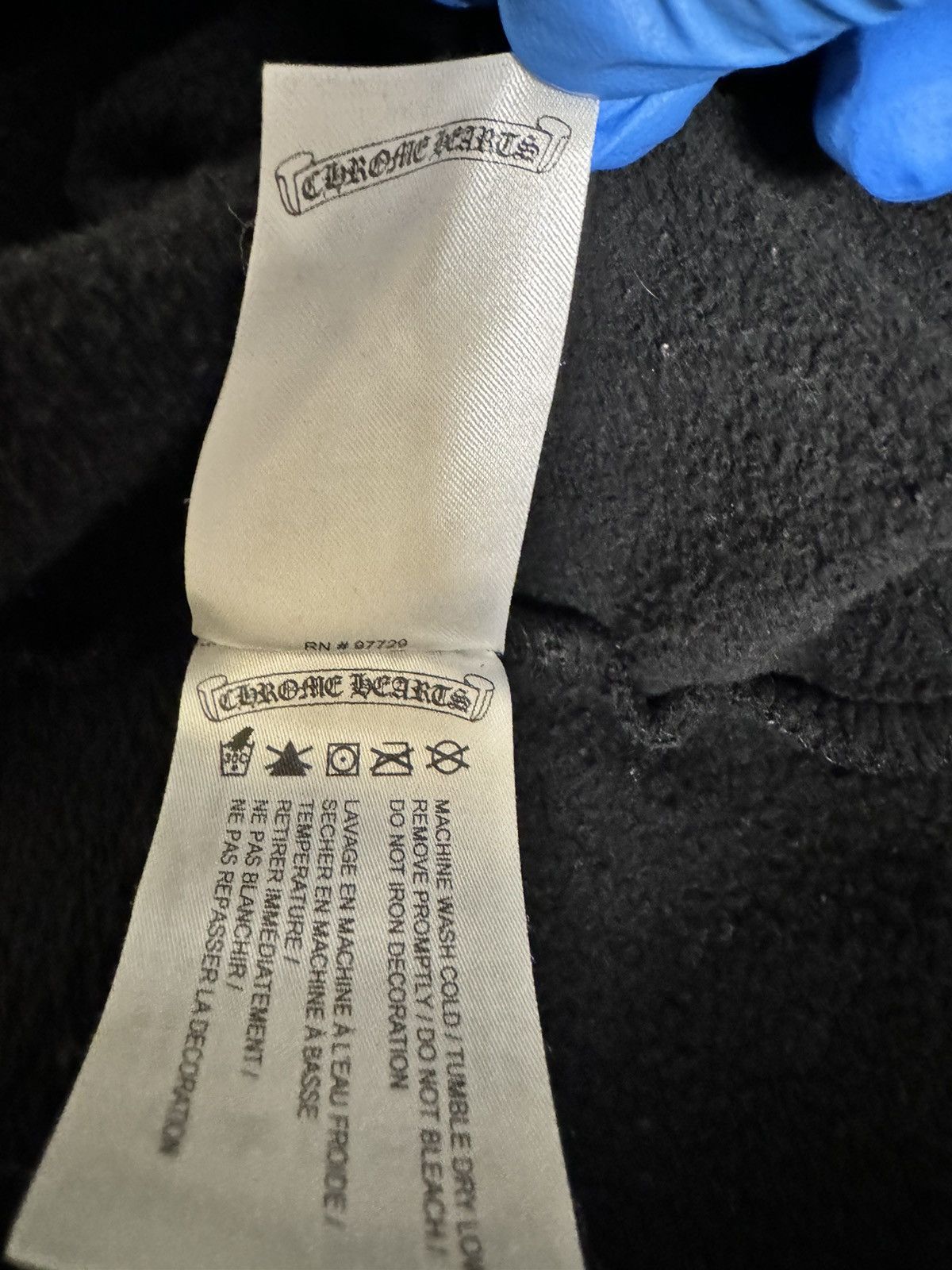 Chrome Hearts Chrome Hearts T Logo USA Shoulder Hoodie ‘Black’ Size US XL / EU 56 / 4 - 20 Thumbnail