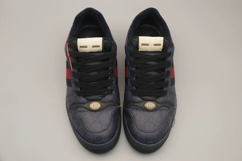 Gucci gucci screener gg men's sneakers blue black-2507 Size US 8 / EU 41 - 4 Thumbnail
