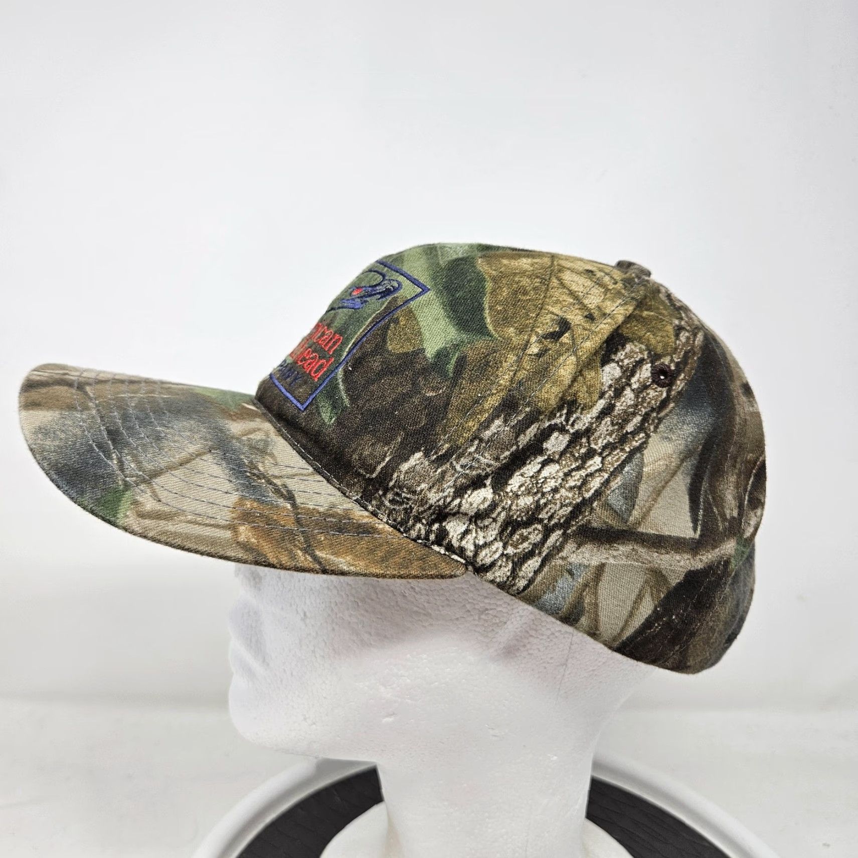 Vintage VINTAGE American Broadhead Company Hat Cap Snap Back Camouflage Camo Sonic Heads Mens Size ONE SIZE - 5 Thumbnail