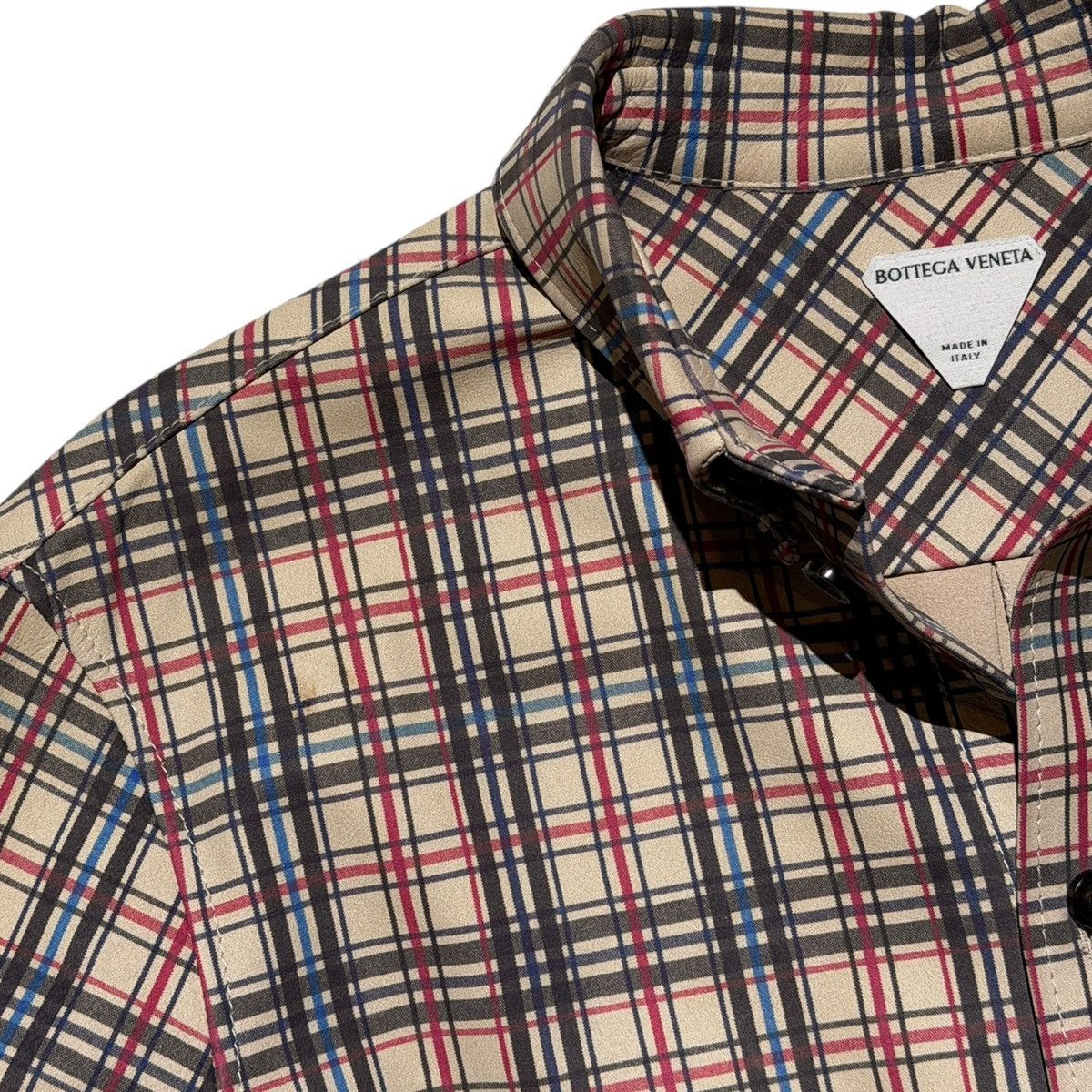 Bottega Veneta $7,000 printed leather check plaid flannel Size US S / EU 44-46 / 1 - 3 Thumbnail