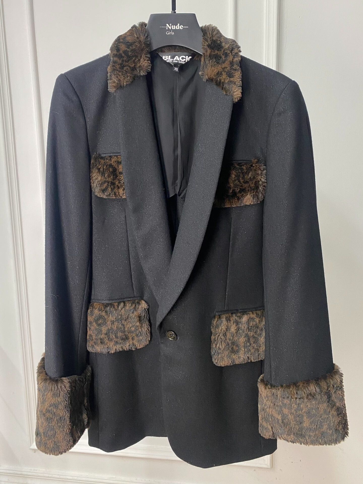 Comme des Garcons black comme des garcons leopard patch blazer Size XS / US 0-2 / IT 36-38 - 1 Thumbnail