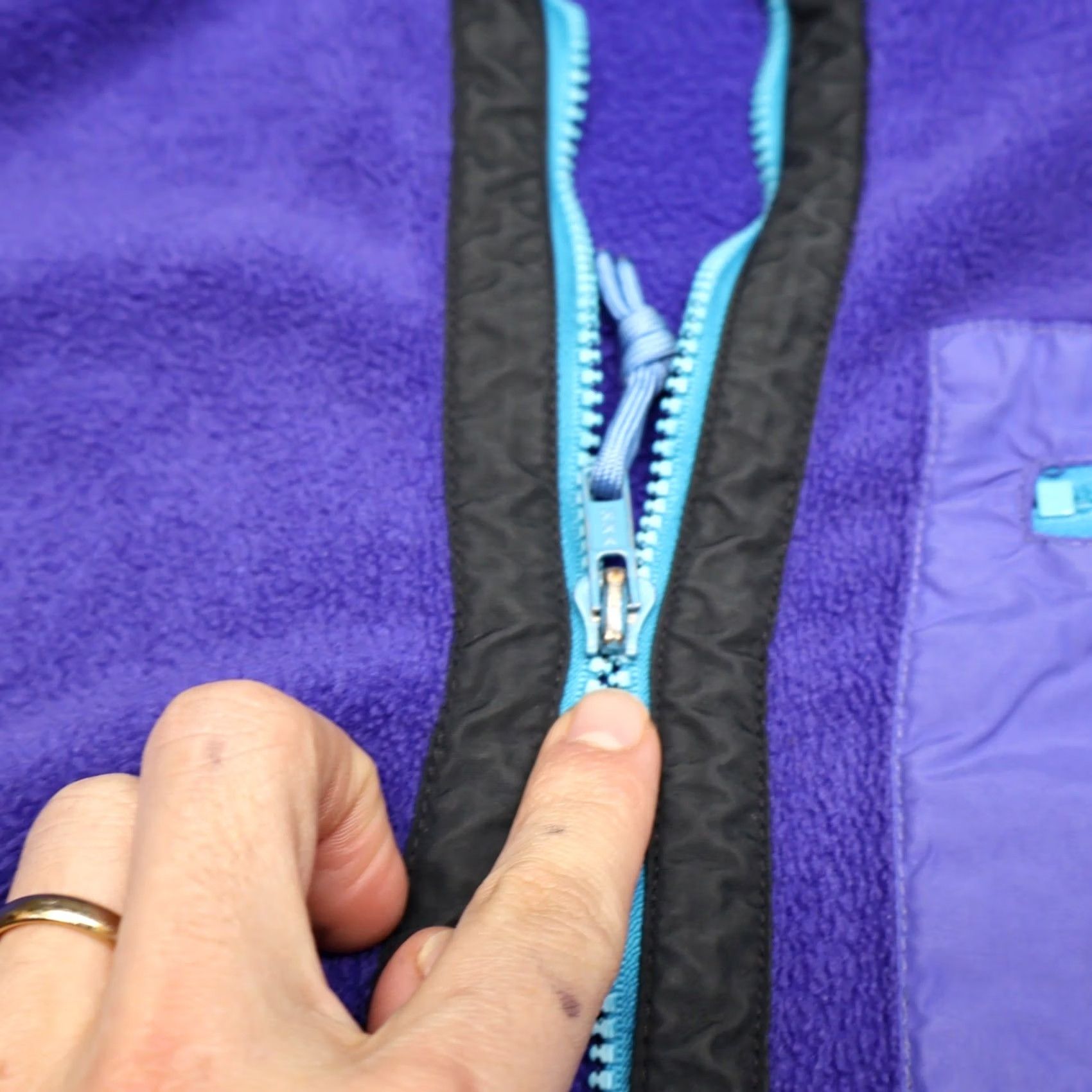 Patagonia Patagonia Sweatshirt Mens Large Purple Fleece 1/2 Zip Pullover VTG - Vintage & Size US L / EU 52-54 / 3 - 4 Thumbnail