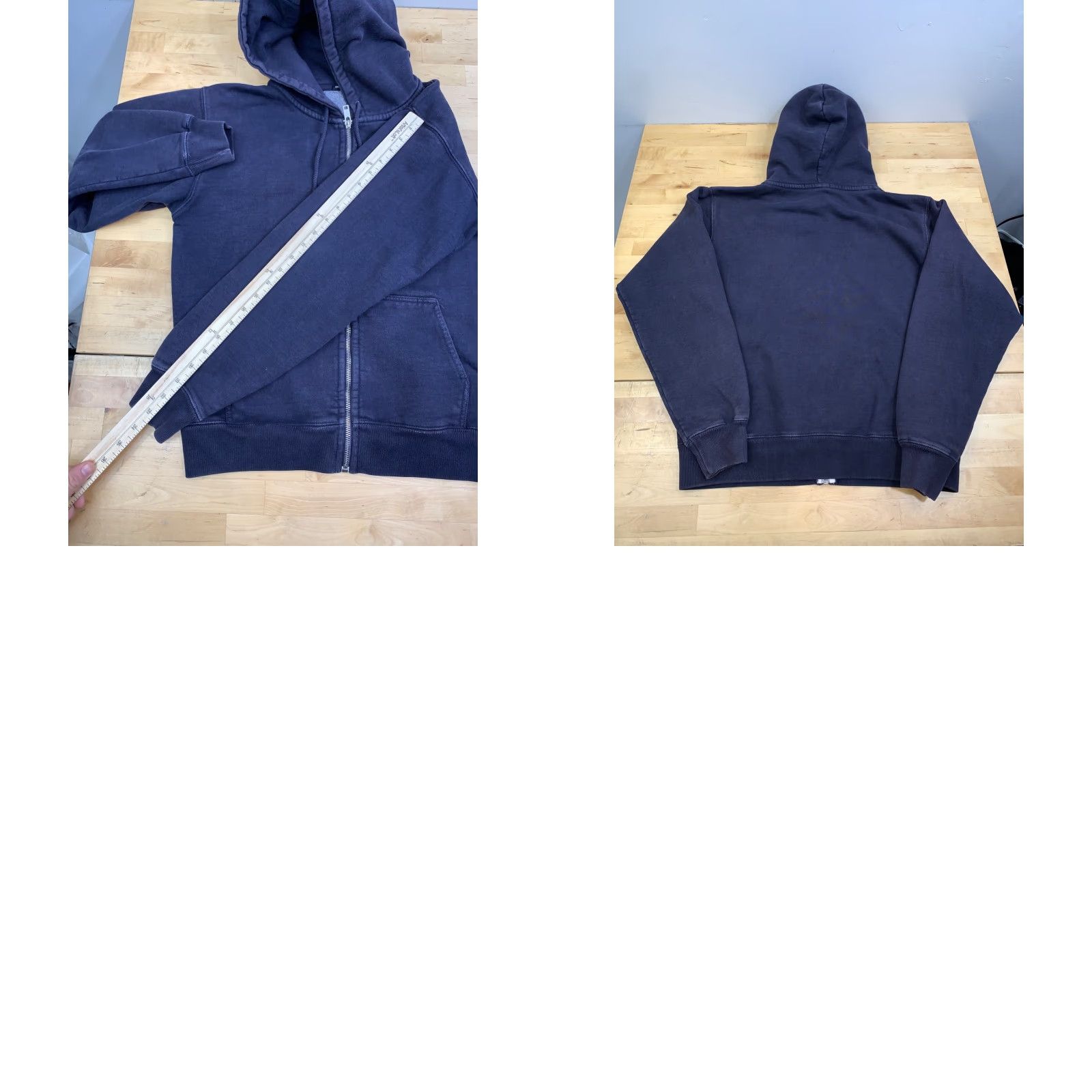 Brandy Melville Brandy Melville Jacket Womens One Size Blue Hooded Zip Cotton Jacket Size ONE SIZE - 8 Thumbnail